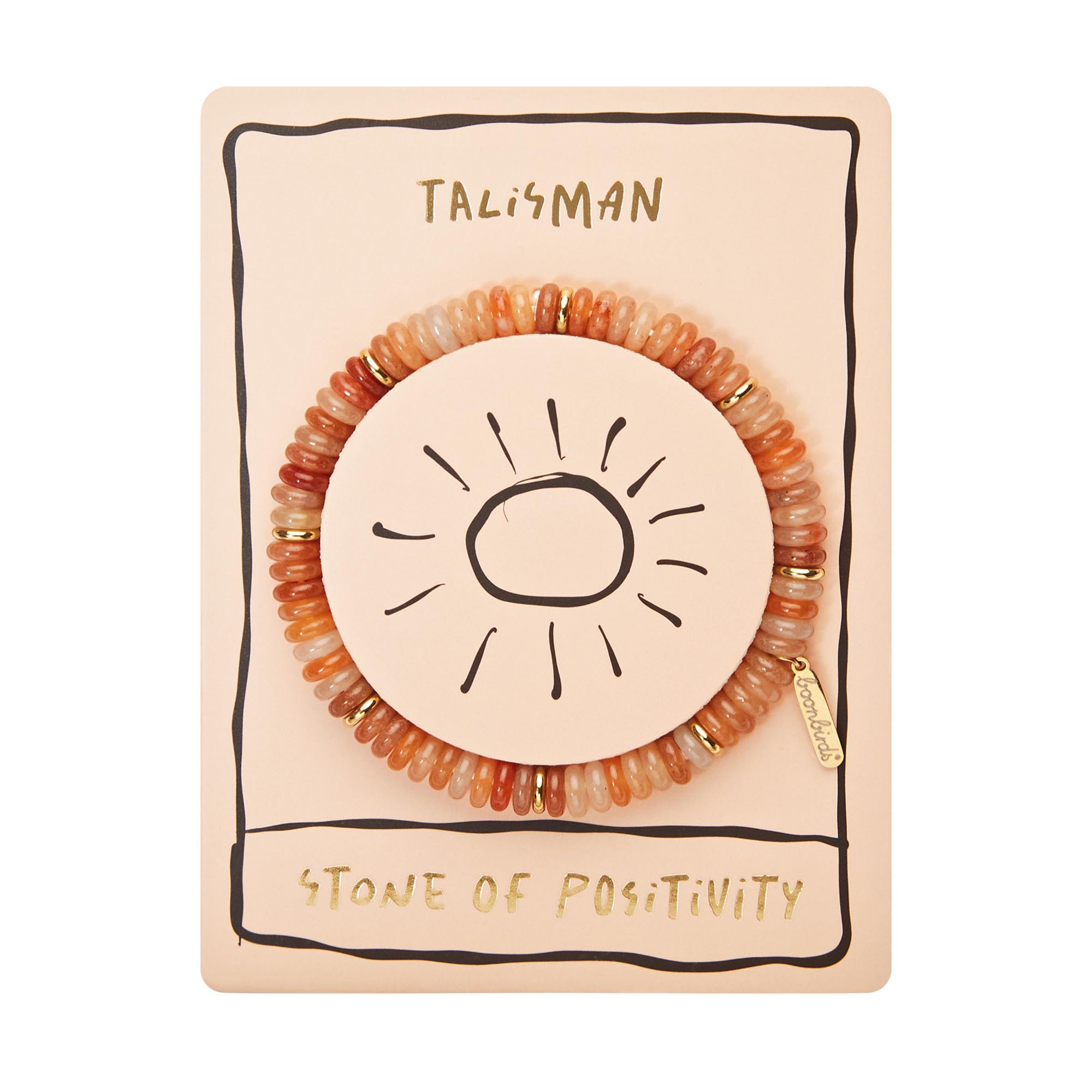 Armband - "Talisman" - Sonnenstein - vergoldet