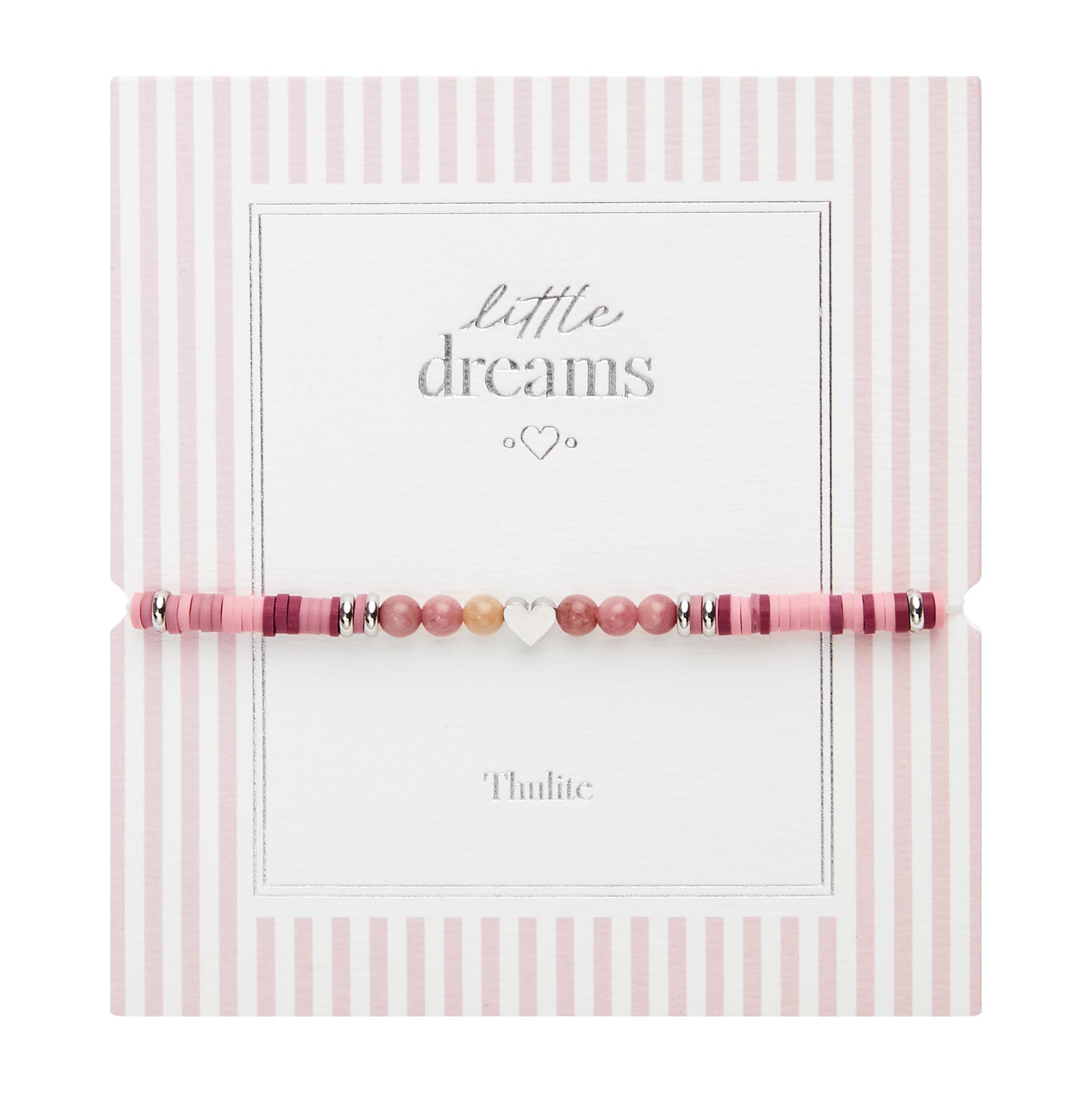 Armband - "little dreams" - Thulit - Edelstahl - Herz
