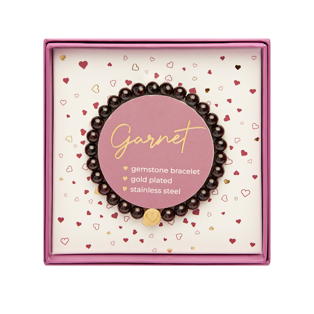 Geschenkbox Frauen - Armband, Granat