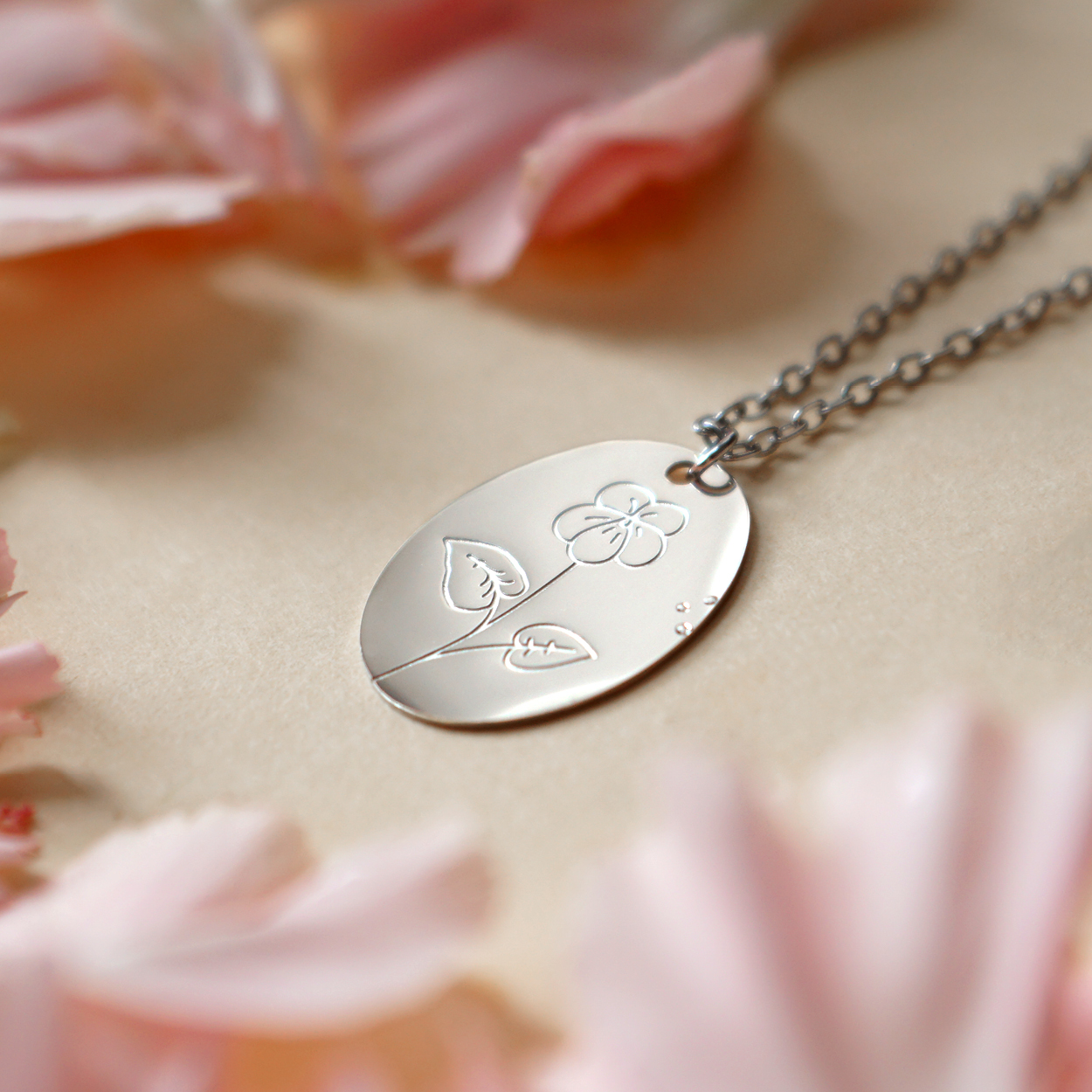 Halskette FLOWER LOVE – Veilchen