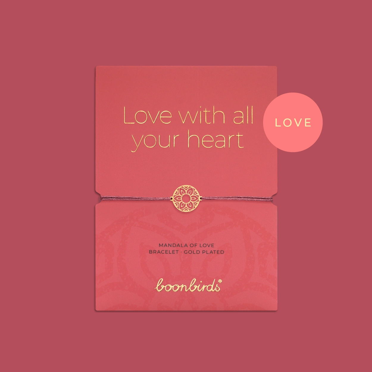 Armband MY MANDALA of Love – vergoldet