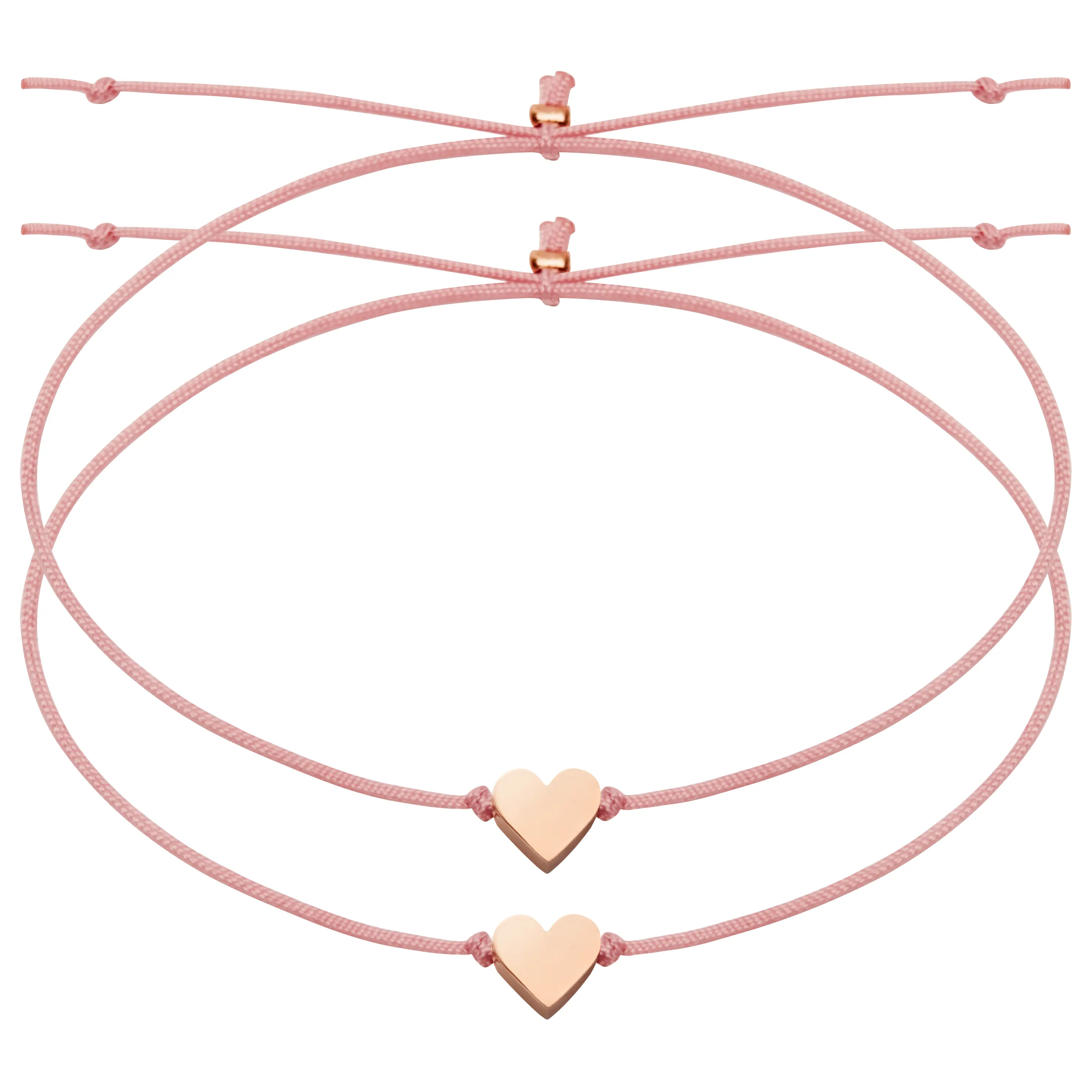 Armband BFF – Herz, rosévergoldet