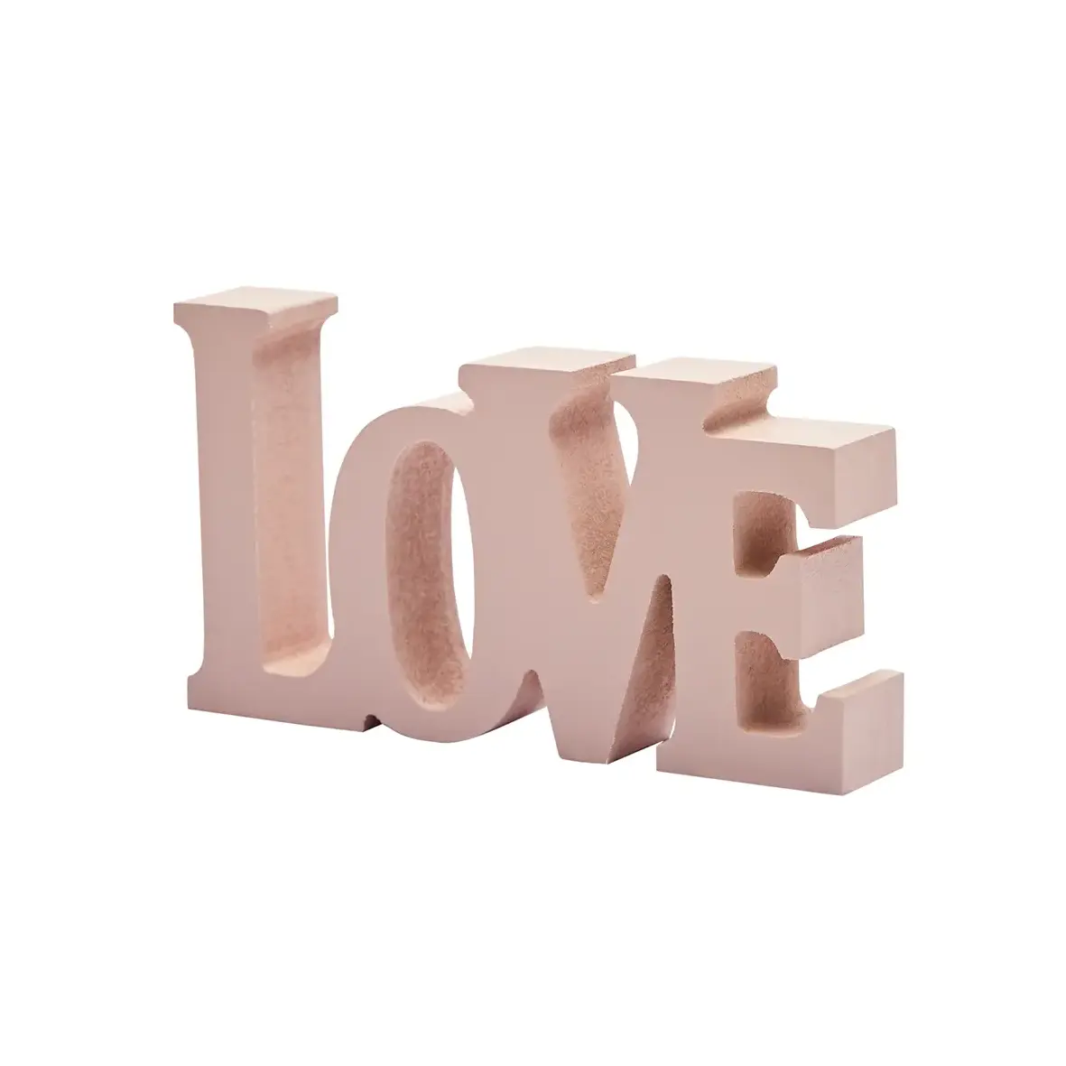 Schriftzug LOVE – Holz, rosa