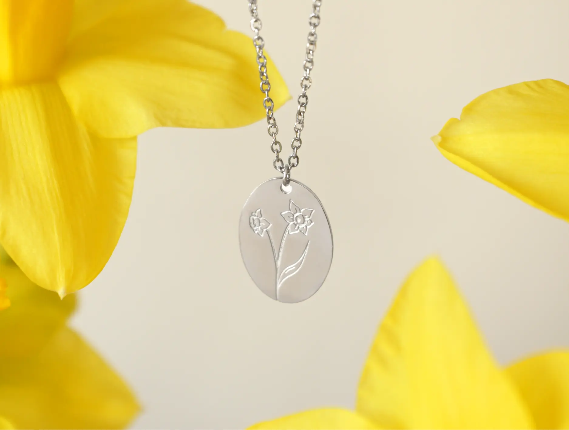 Halskette FLOWER LOVE – Narzisse