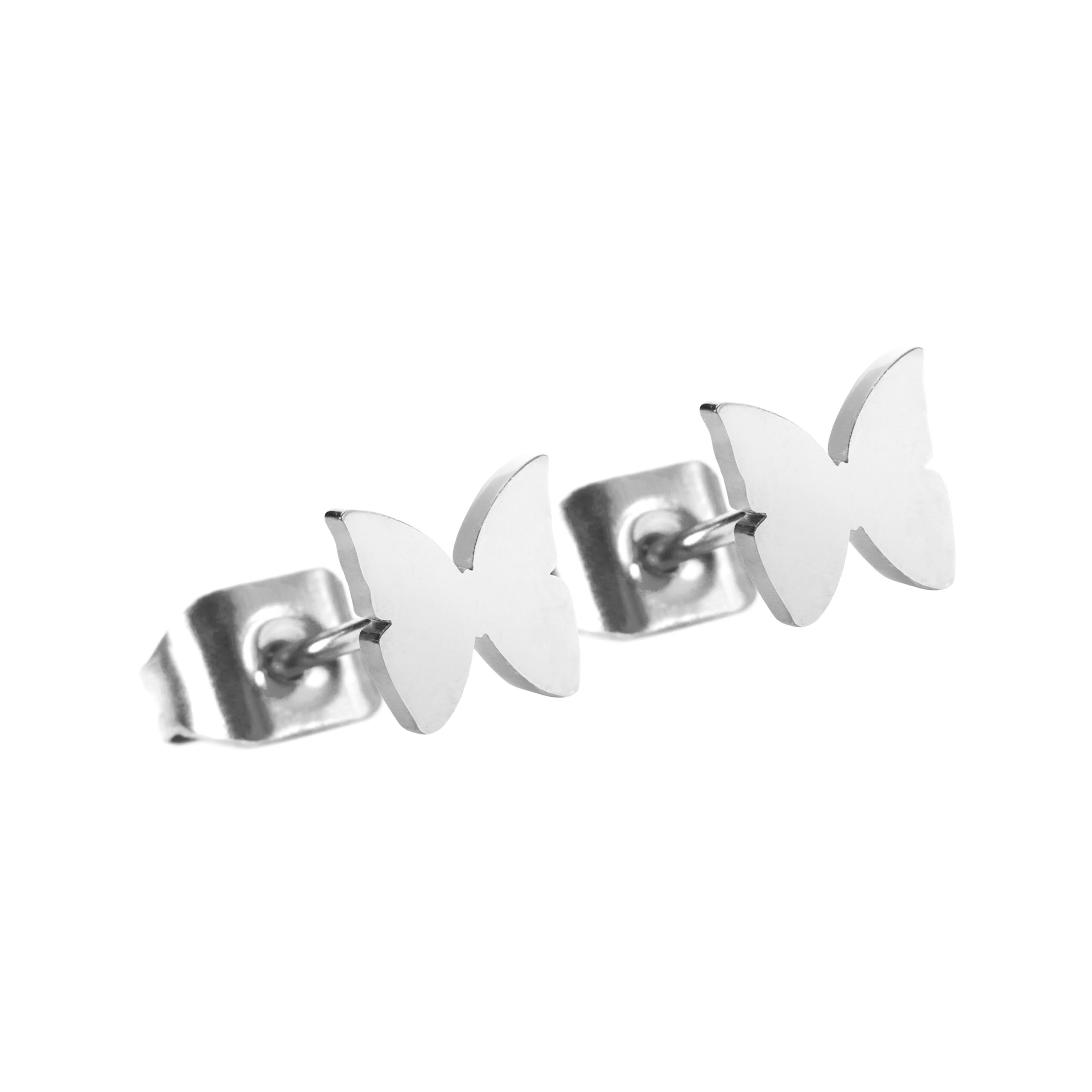 Ohrstecker WONDERFUL – Schmetterling, versilbert