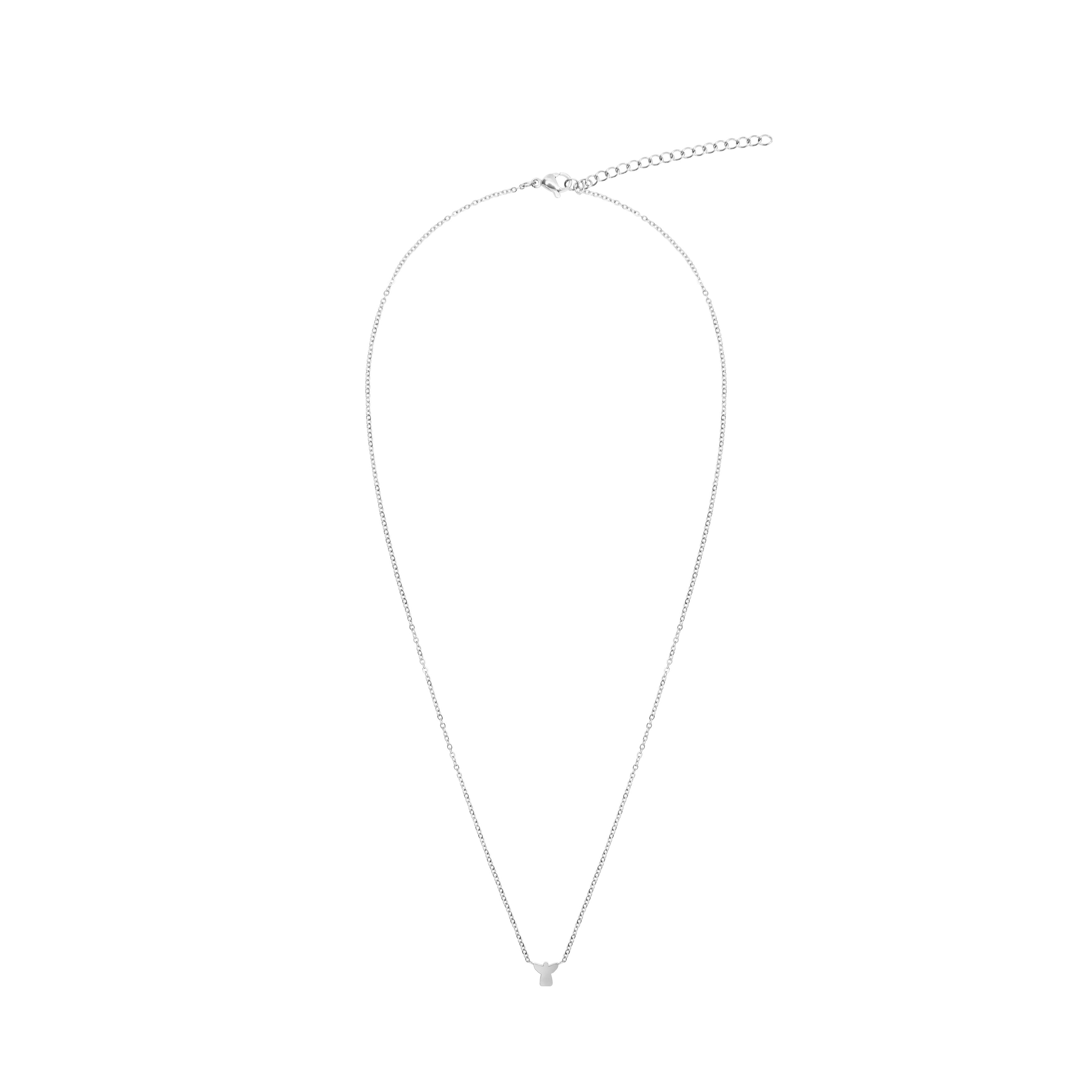 Halskette WONDERFUL – Engel, versilbert