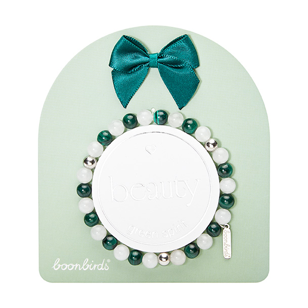 Edelsteinarmband - "beauty" - green spirit - Edelstahl