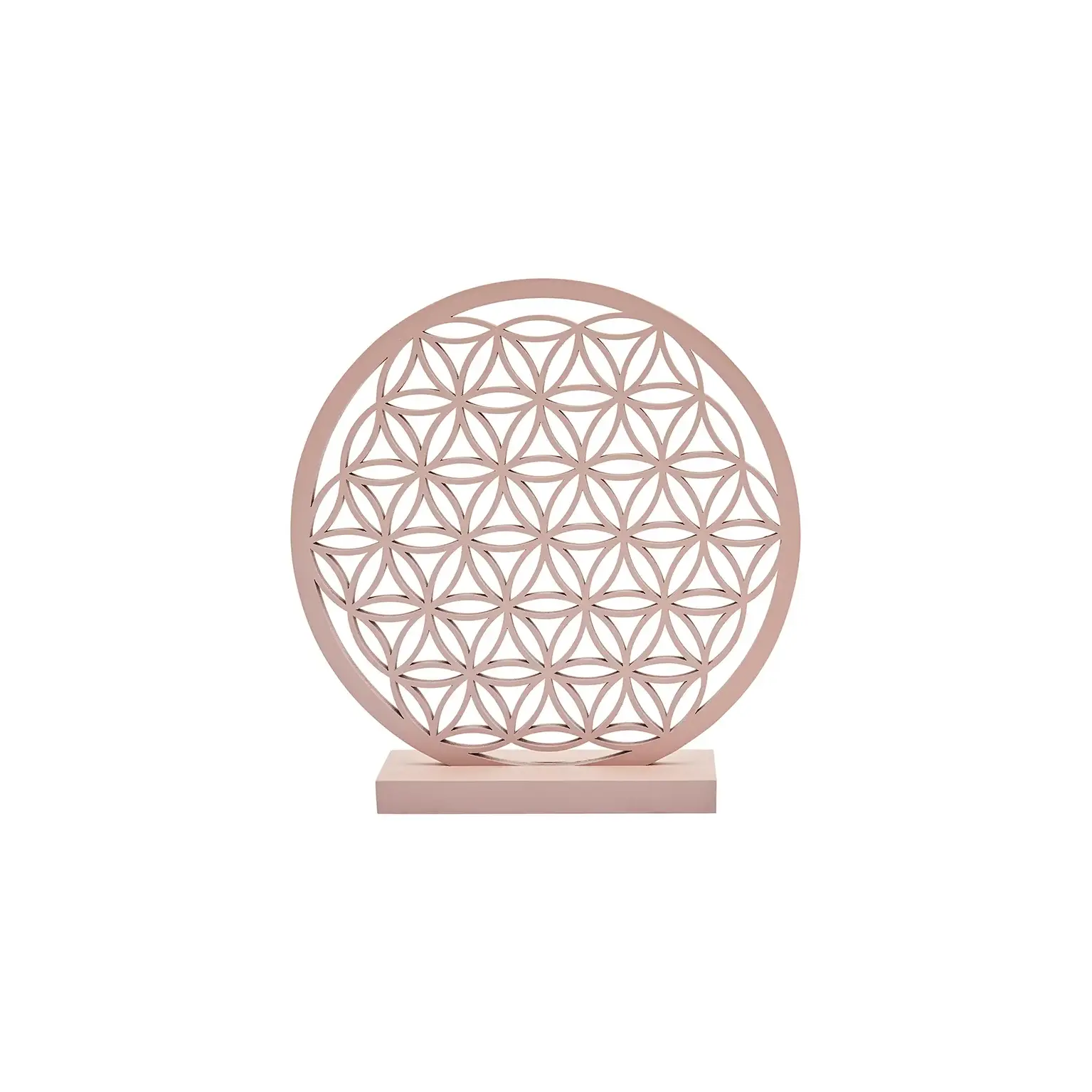 Symbol klein – Blume des Lebens, Holz rosa