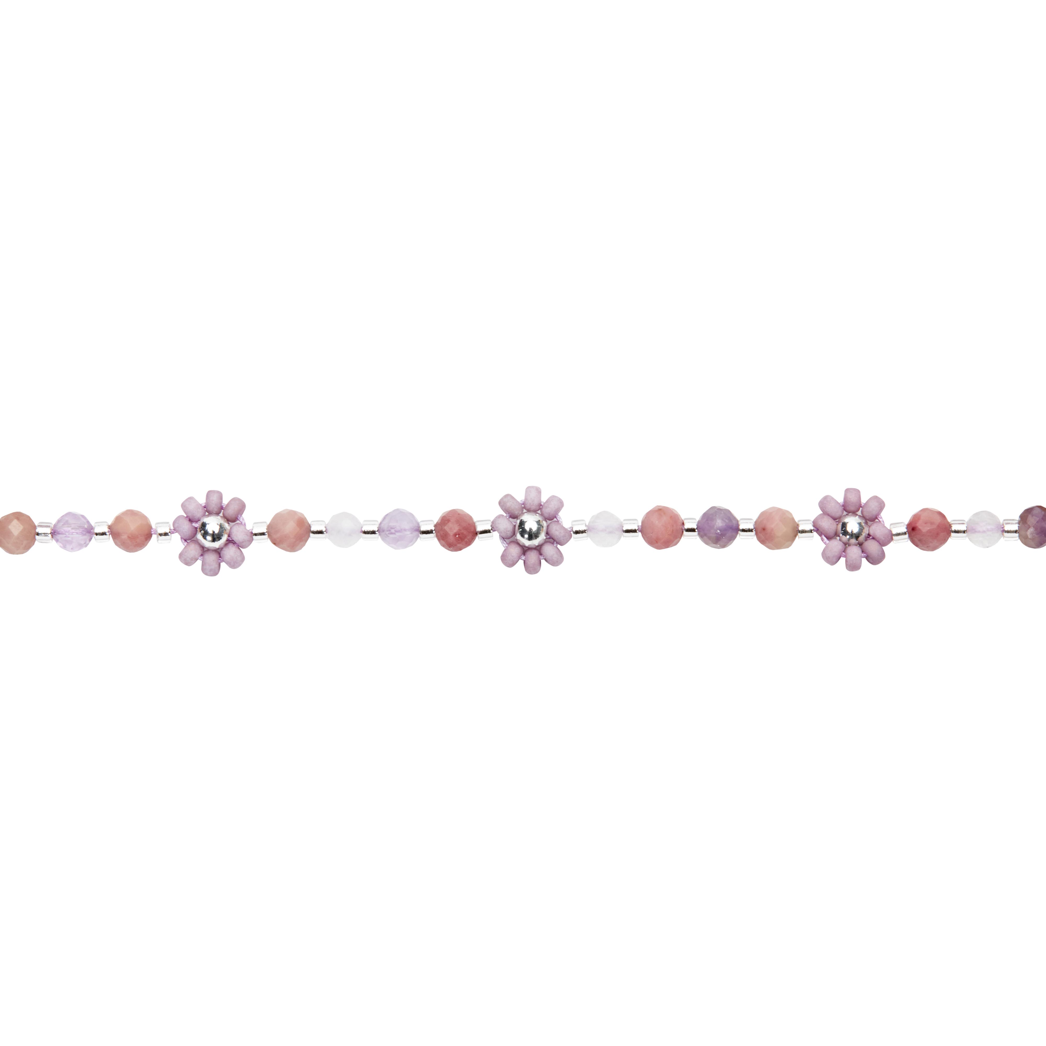 Armband FLOWER POWER, lila