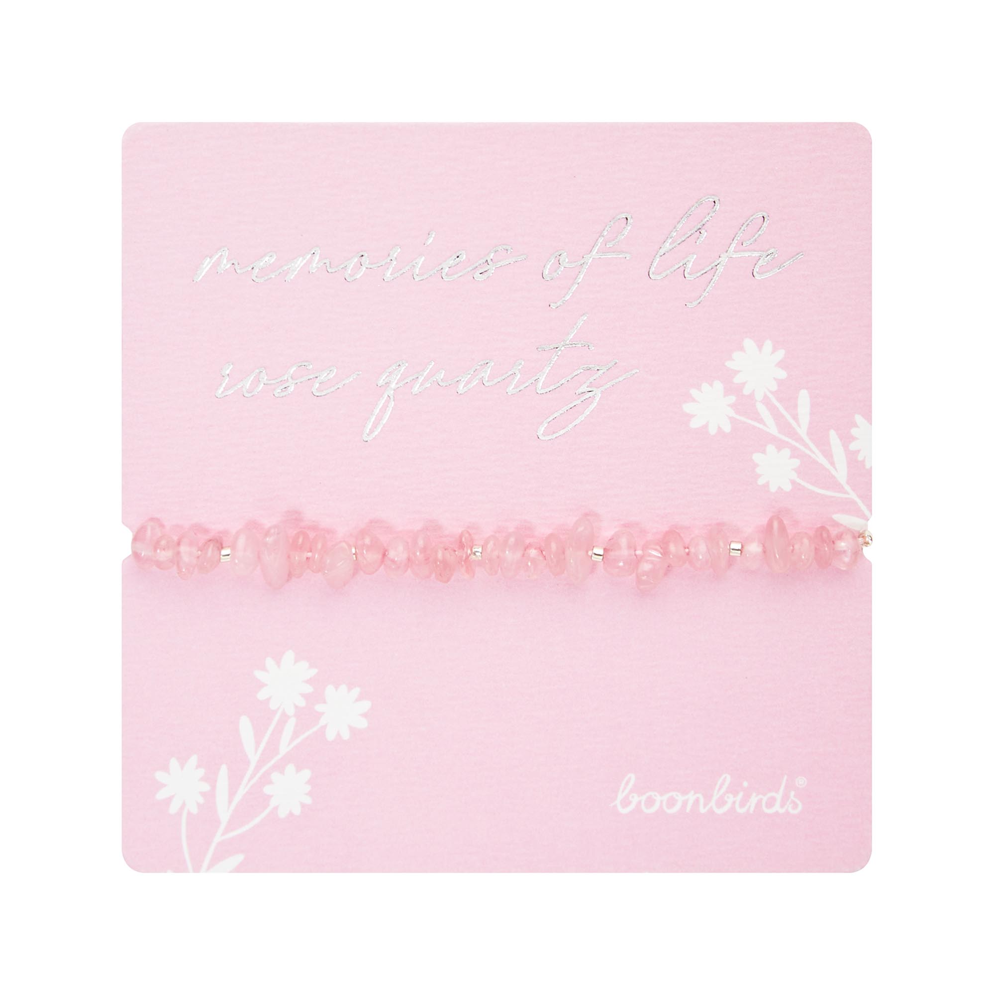 Armband - "memories of life" - Rosenquarz