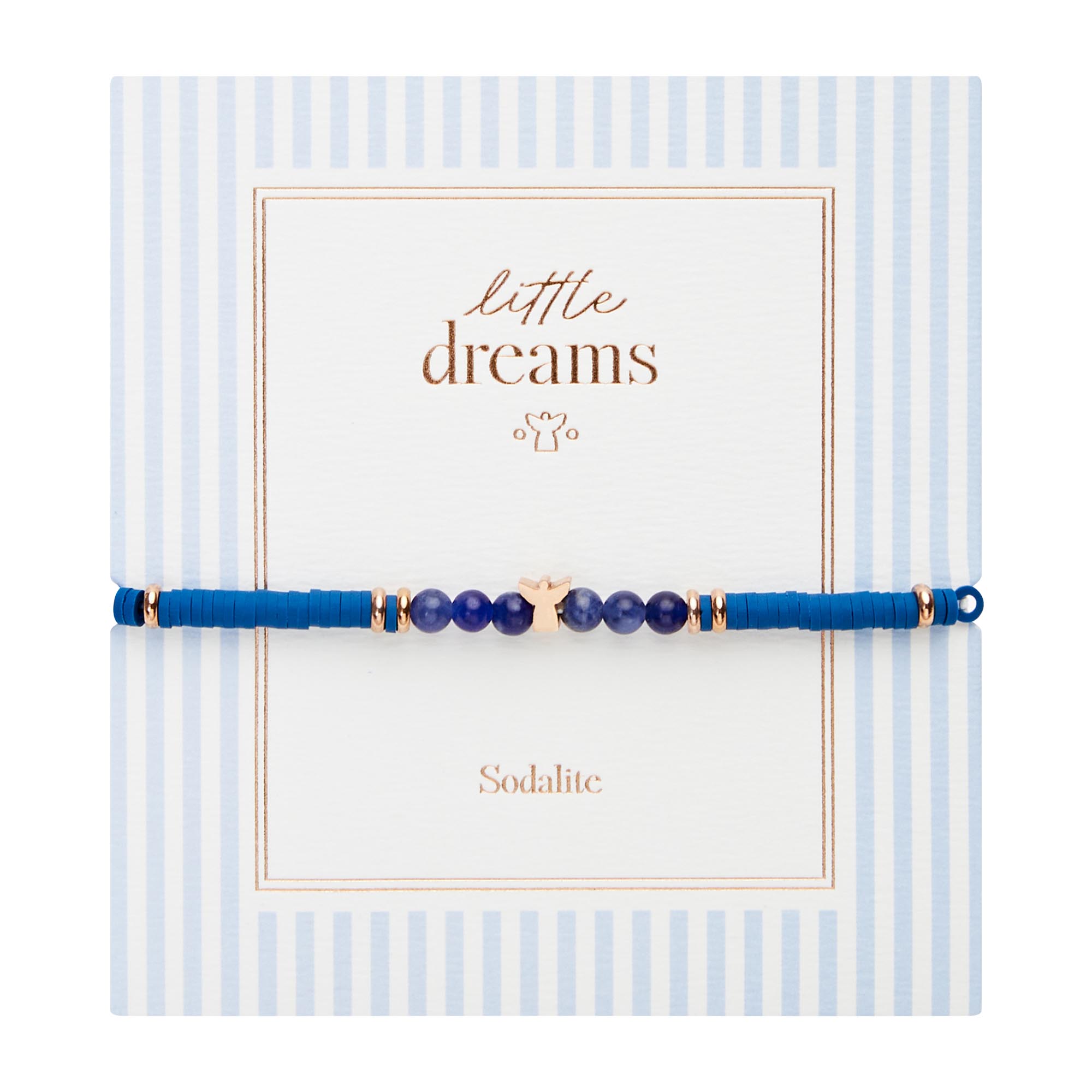 Armband - "little dreams" - Sodalith - rosévergoldet - Engel