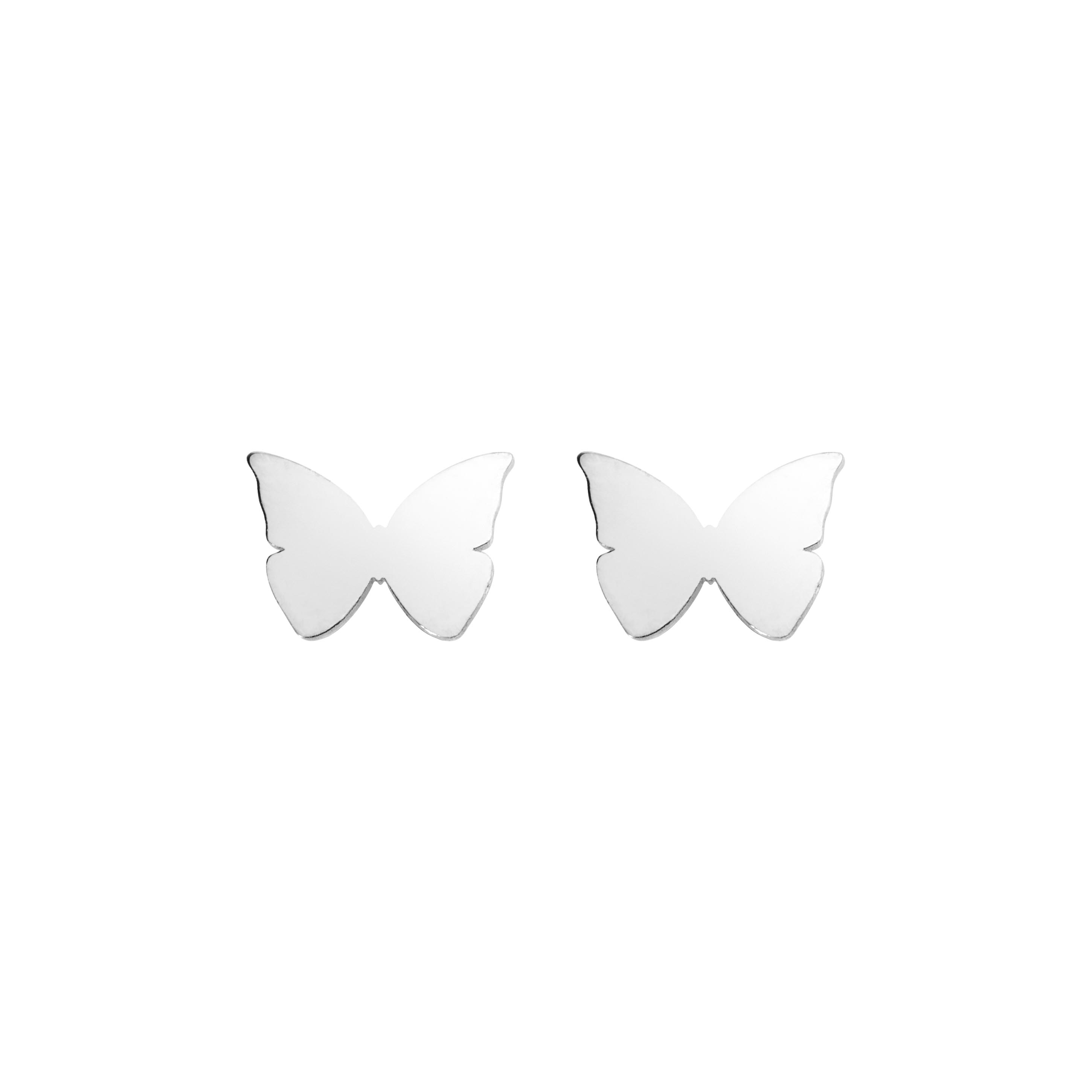 Ohrstecker WONDERFUL – Schmetterling, versilbert