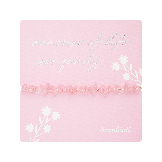 Armband - "memories of life" - Rosenquarz