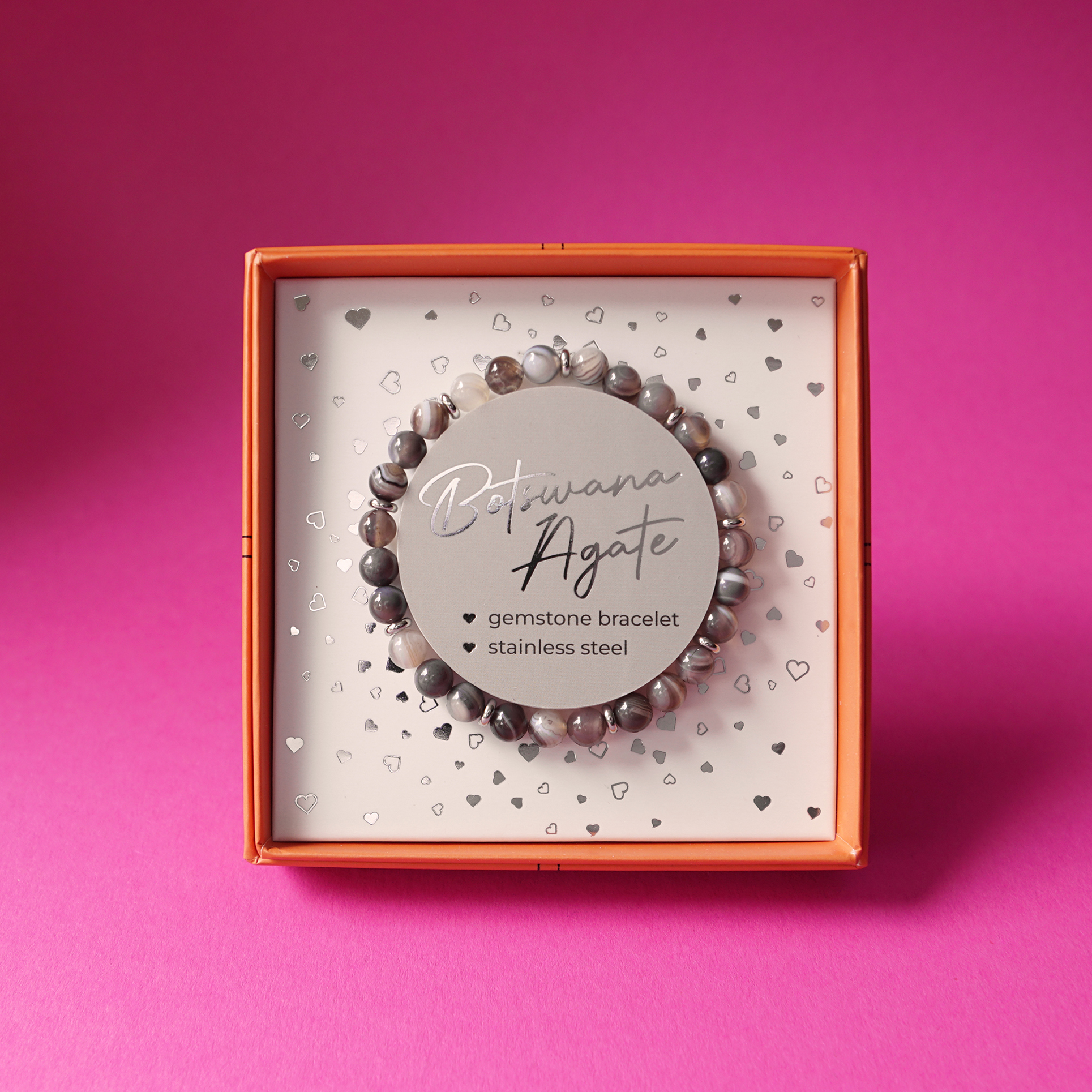 Geschenkbox Frauen - Armband, Botswana-Achat