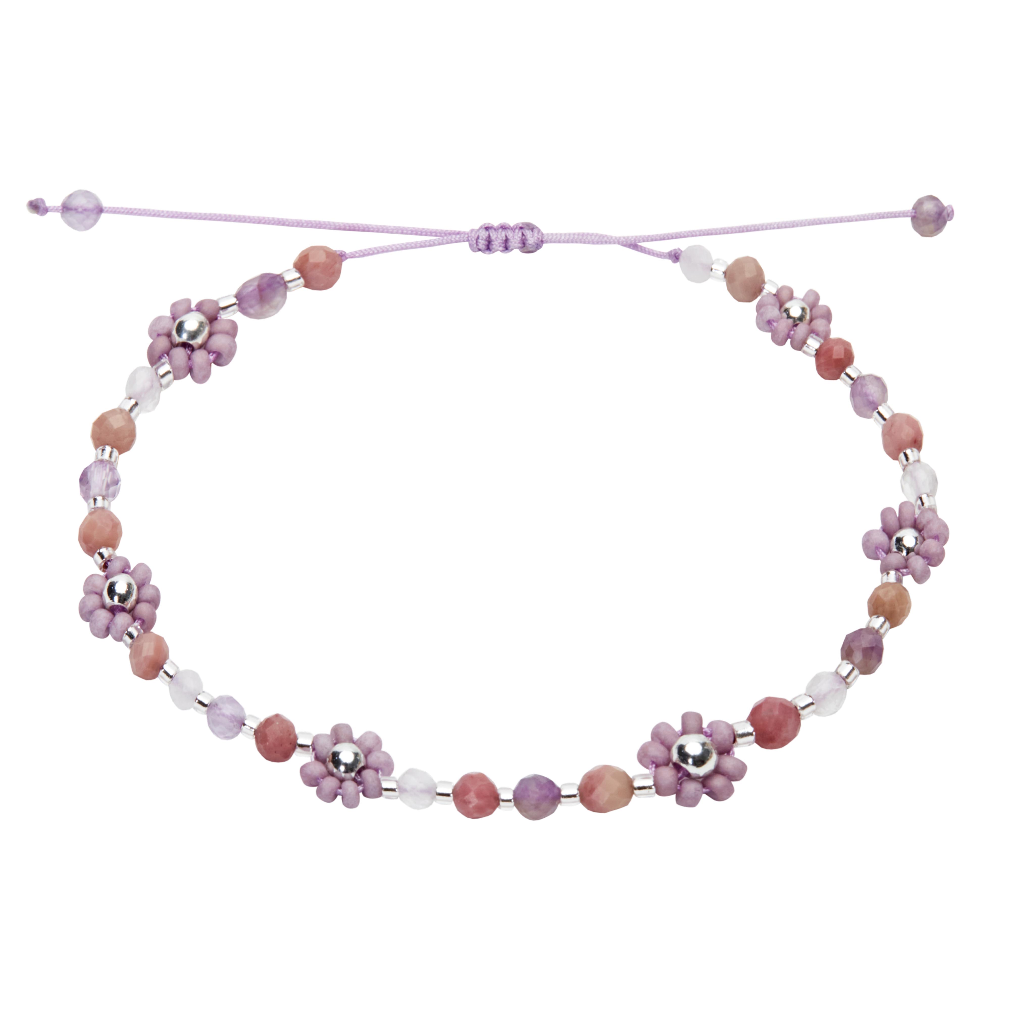 Armband FLOWER POWER, lila