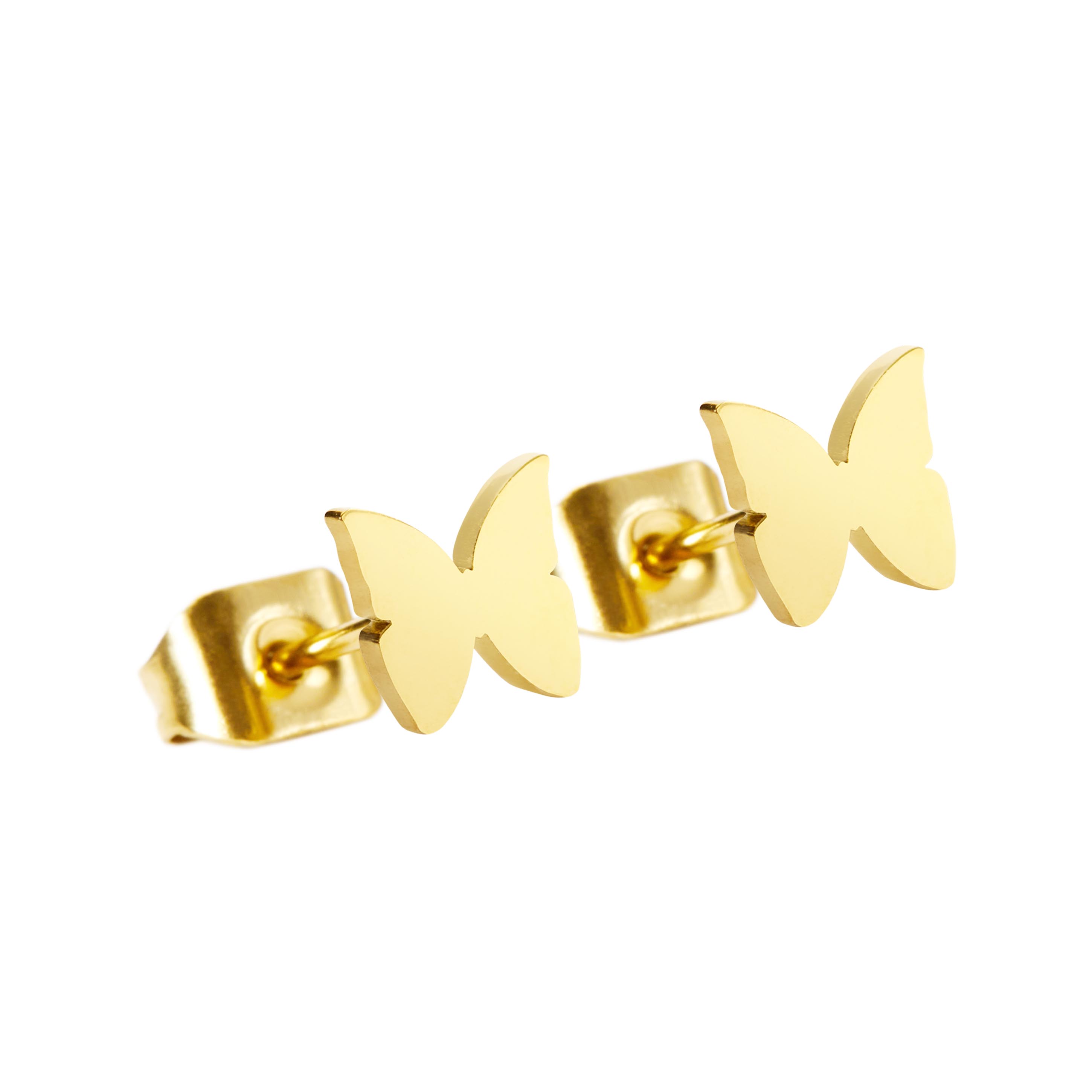 Ohrstecker WONDERFUL – Schmetterling, vergoldet