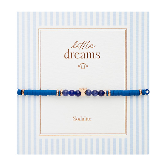 Armband - "little dreams" - Sodalith - rosévergoldet - Engel