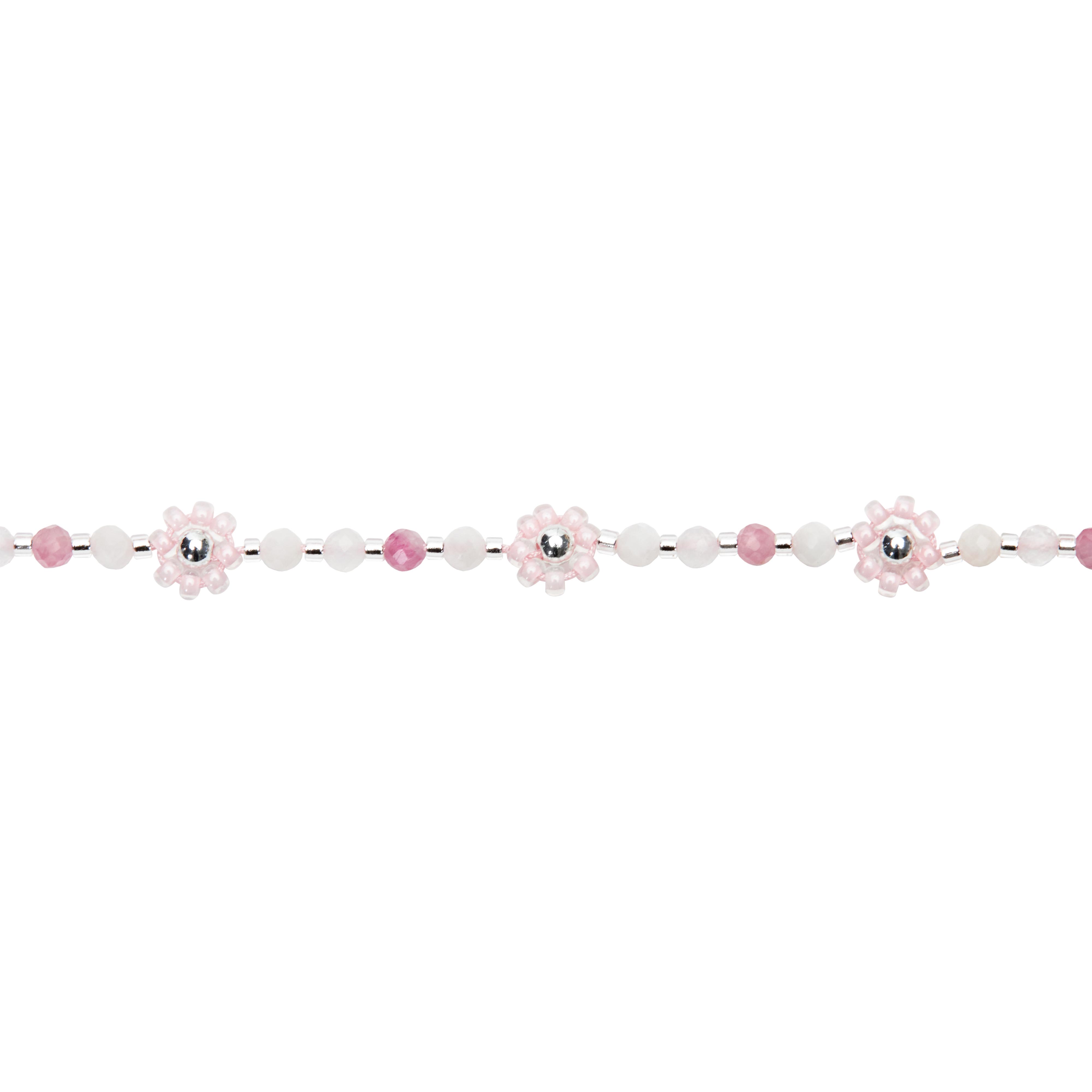 Armband FLOWER POWER, pink