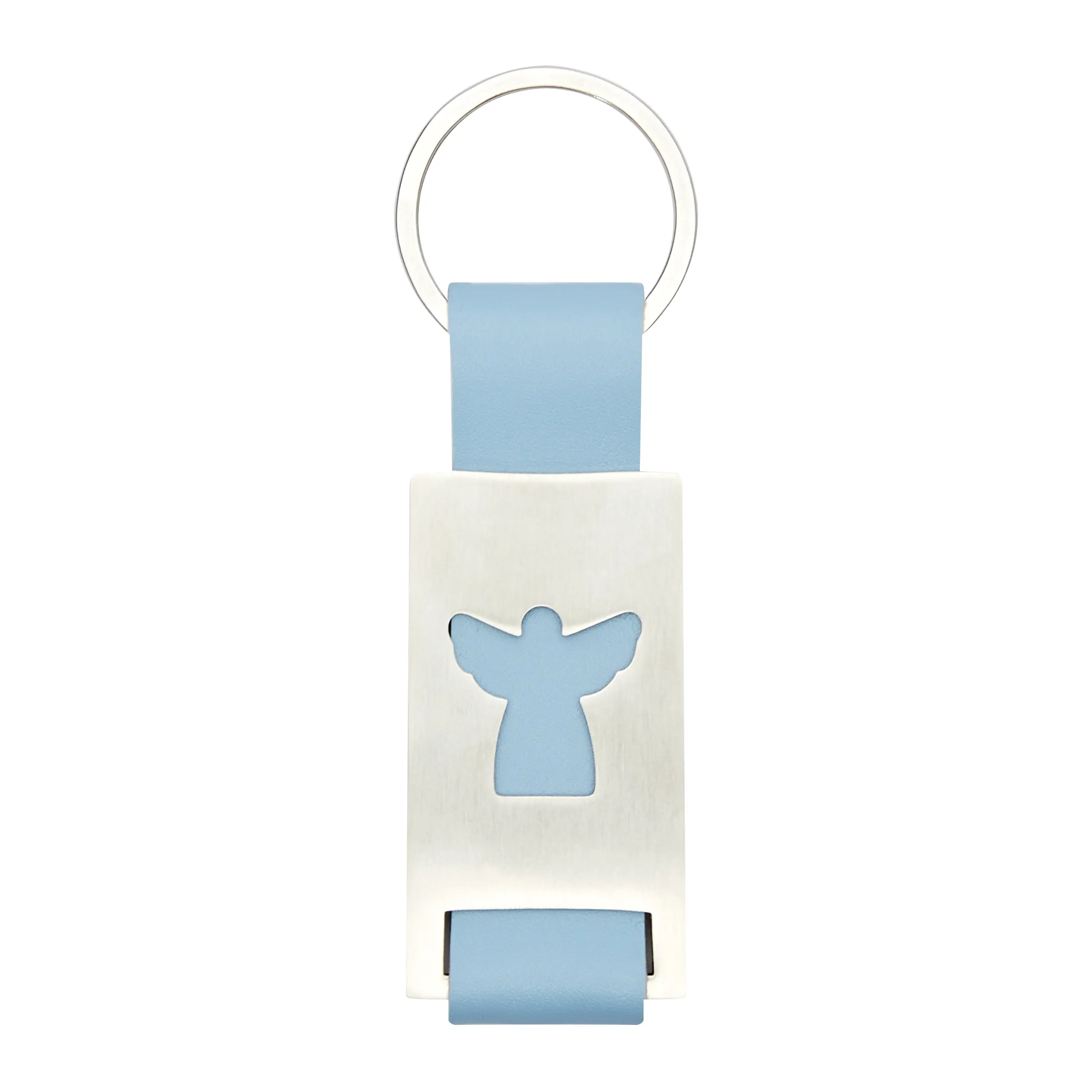 Schlüsselanhänger mit Spruch – Schutzengel, hellblau