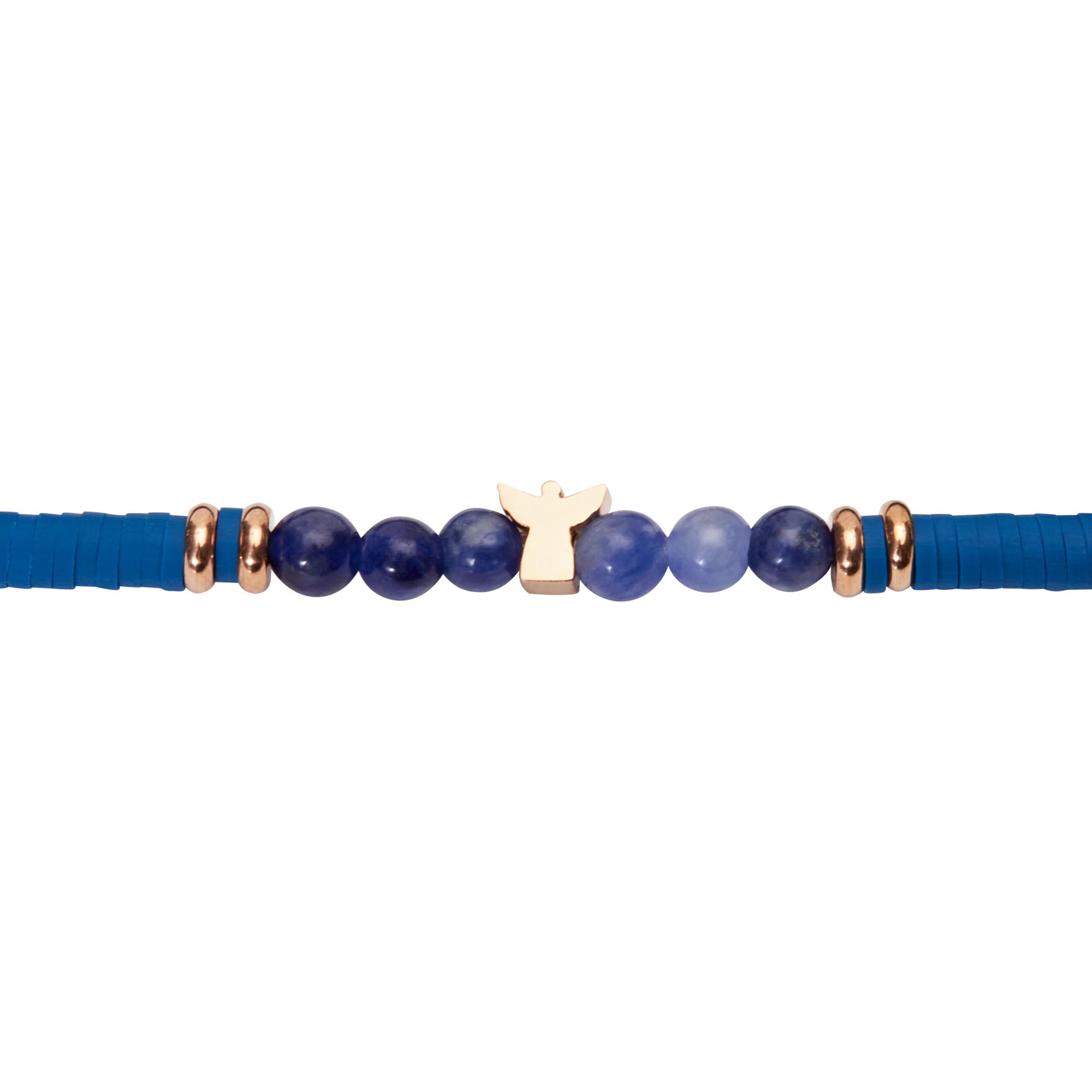 Armband - "little dreams" - Sodalith - rosévergoldet - Engel