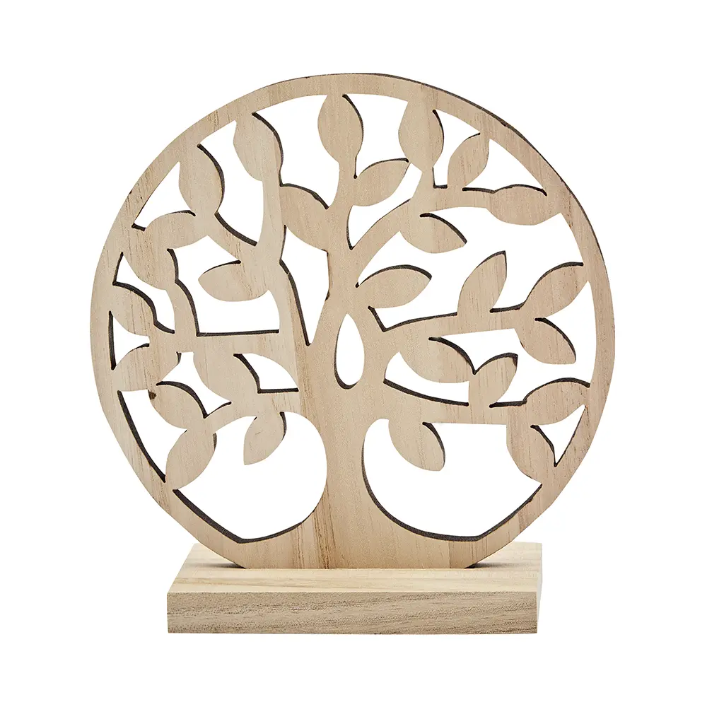 Symbol groß – Baum des Lebens, Holz natur