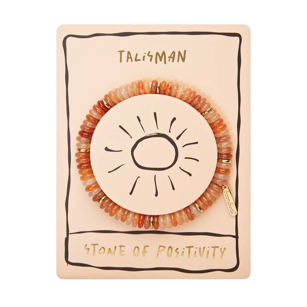 Armband - "Talisman" - Sonnenstein - vergoldet