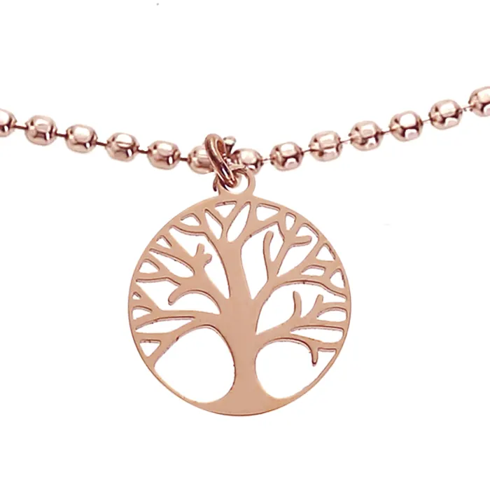 Armband BEAUTIFUL – Baum des Lebens, rosévergoldet