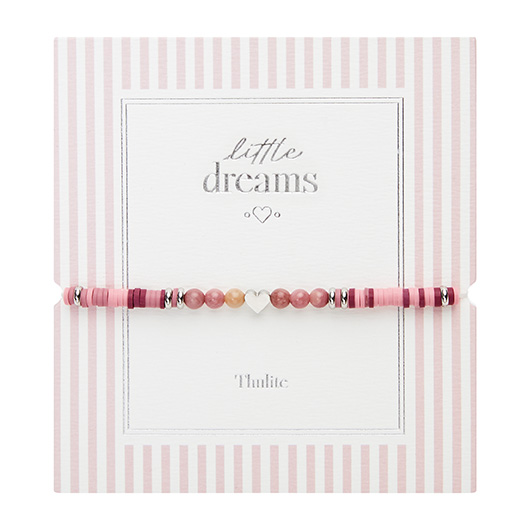Armband - "little dreams" - Thulit - Edelstahl - Herz