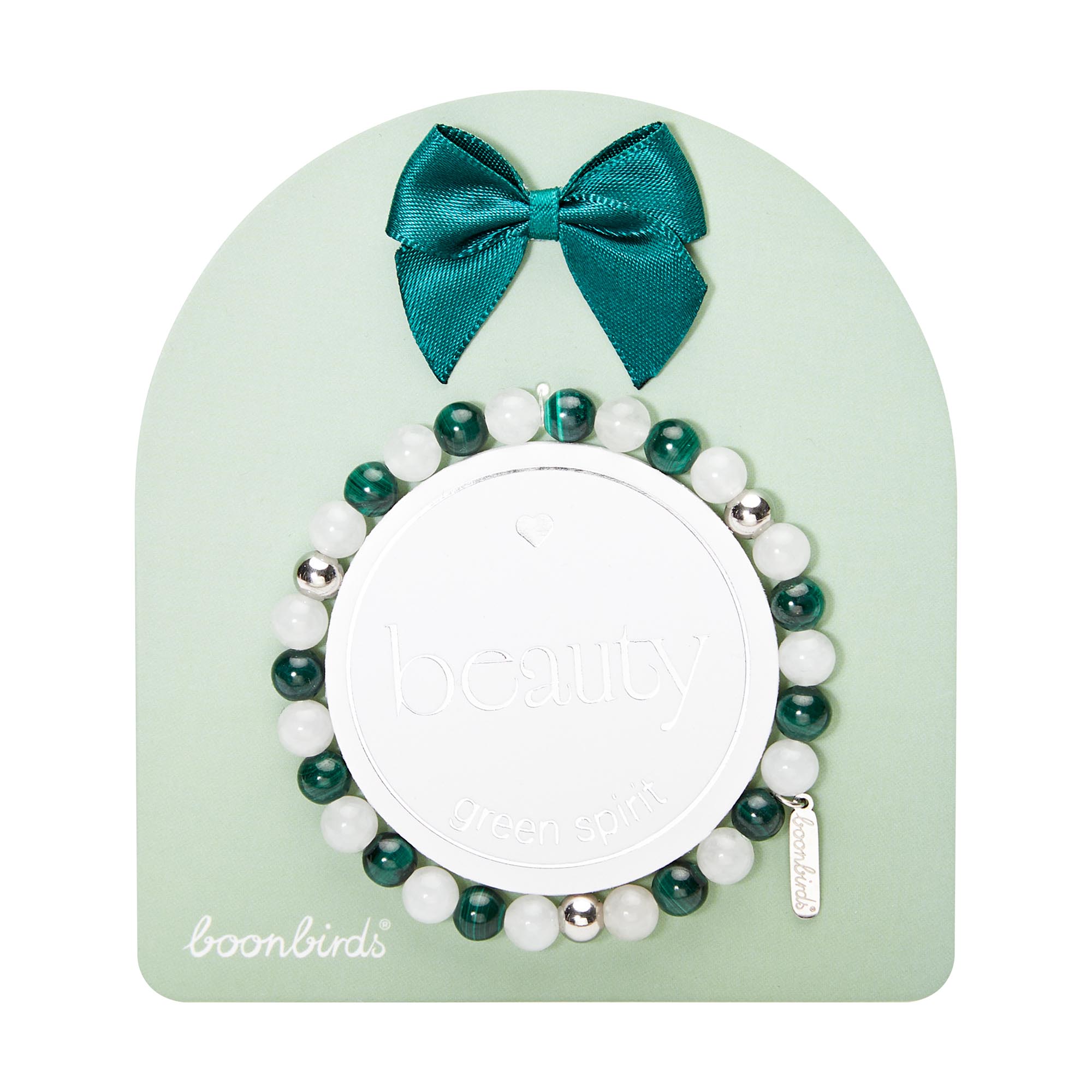 Edelsteinarmband - "beauty" - green spirit - Edelstahl