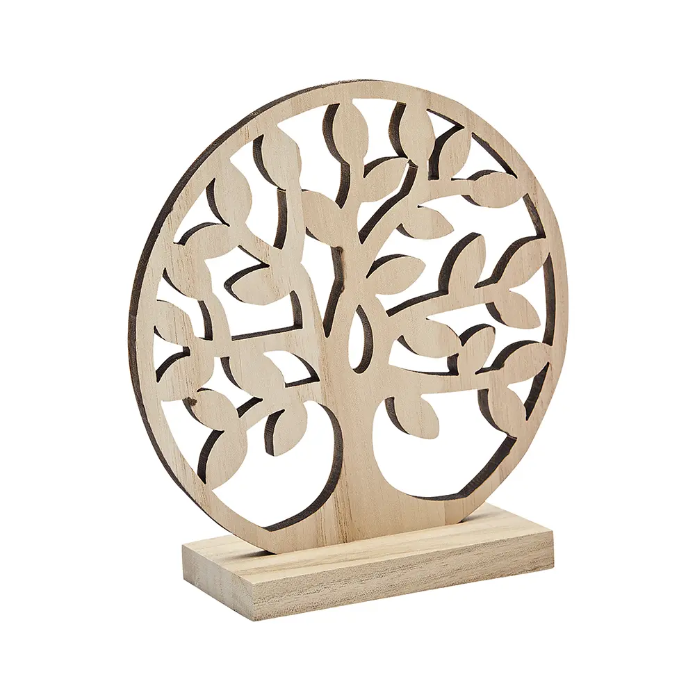 Symbol groß – Baum des Lebens, Holz natur