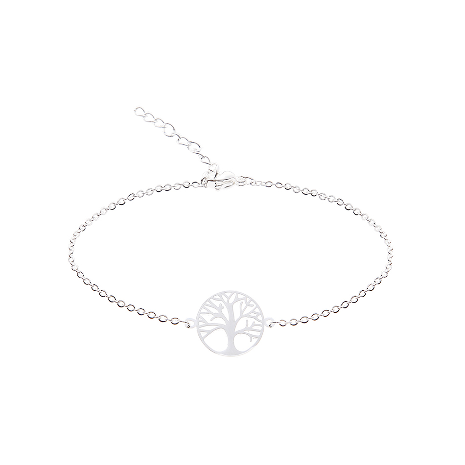 Versilbertes Armband mit Anhänger Baum des Lebens von der Marke boonbirds