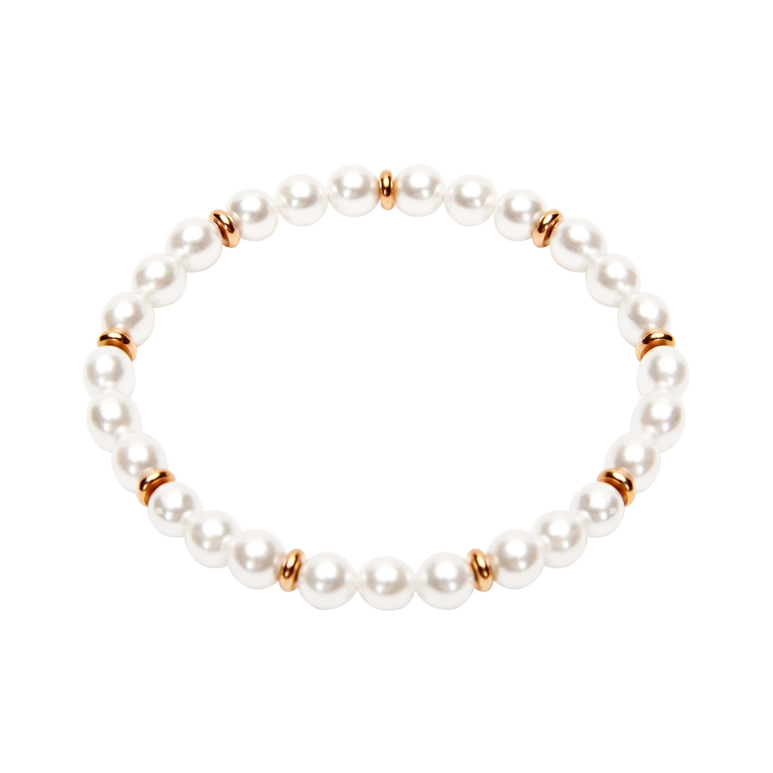 Geschenkbox Frauen - Armband, Perle rosévergoldet