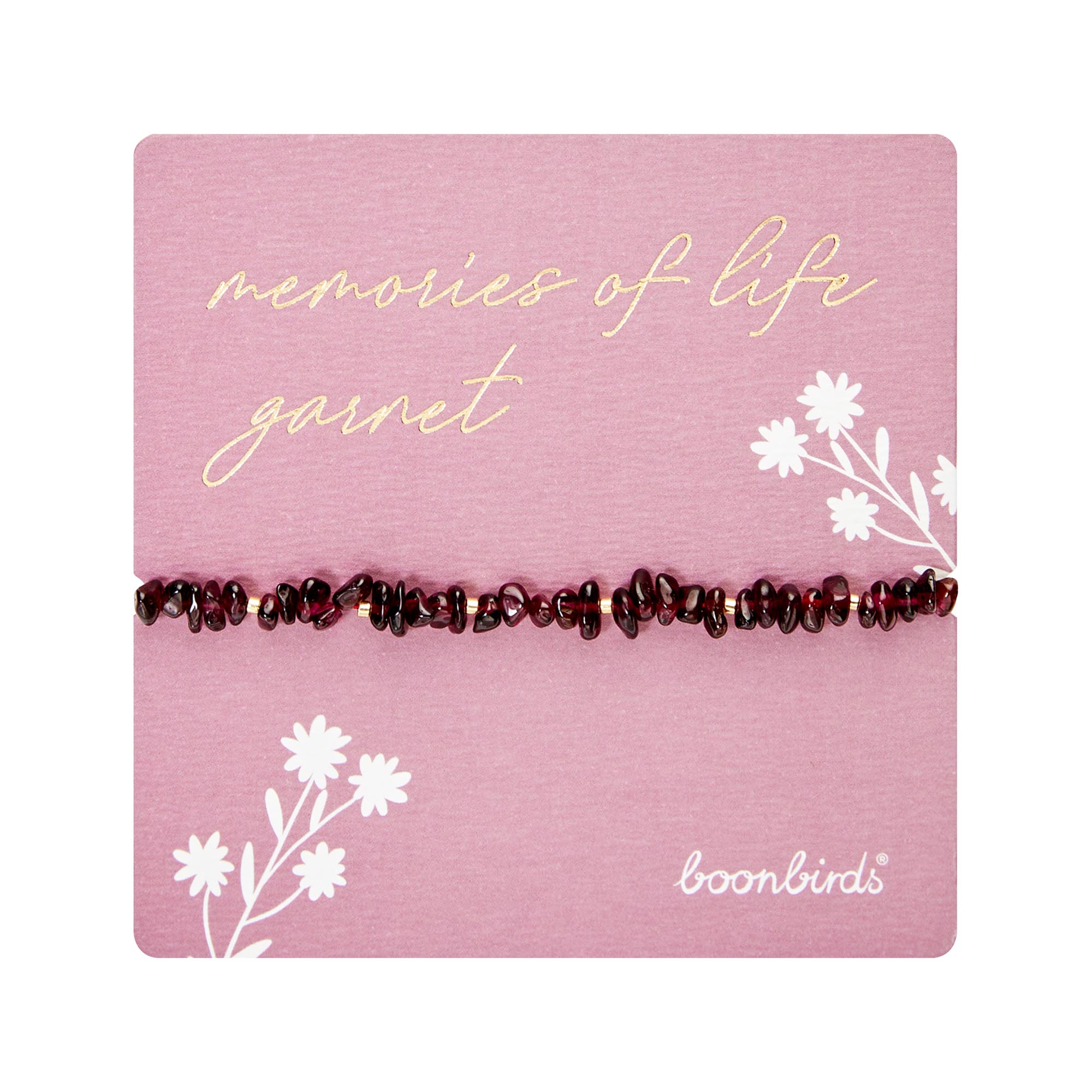 Armband - "memories of life" - Granat