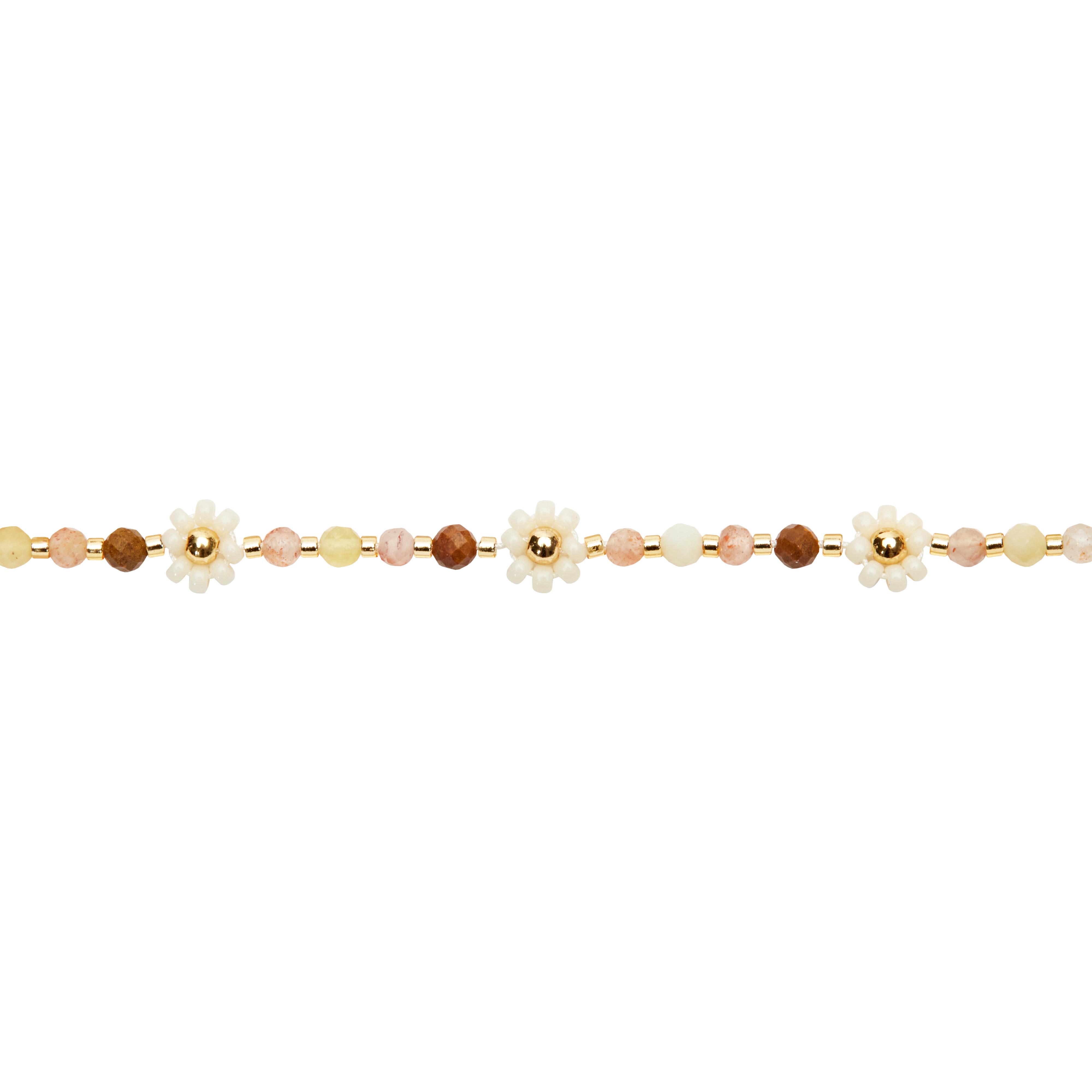 Armband FLOWER POWER, creme