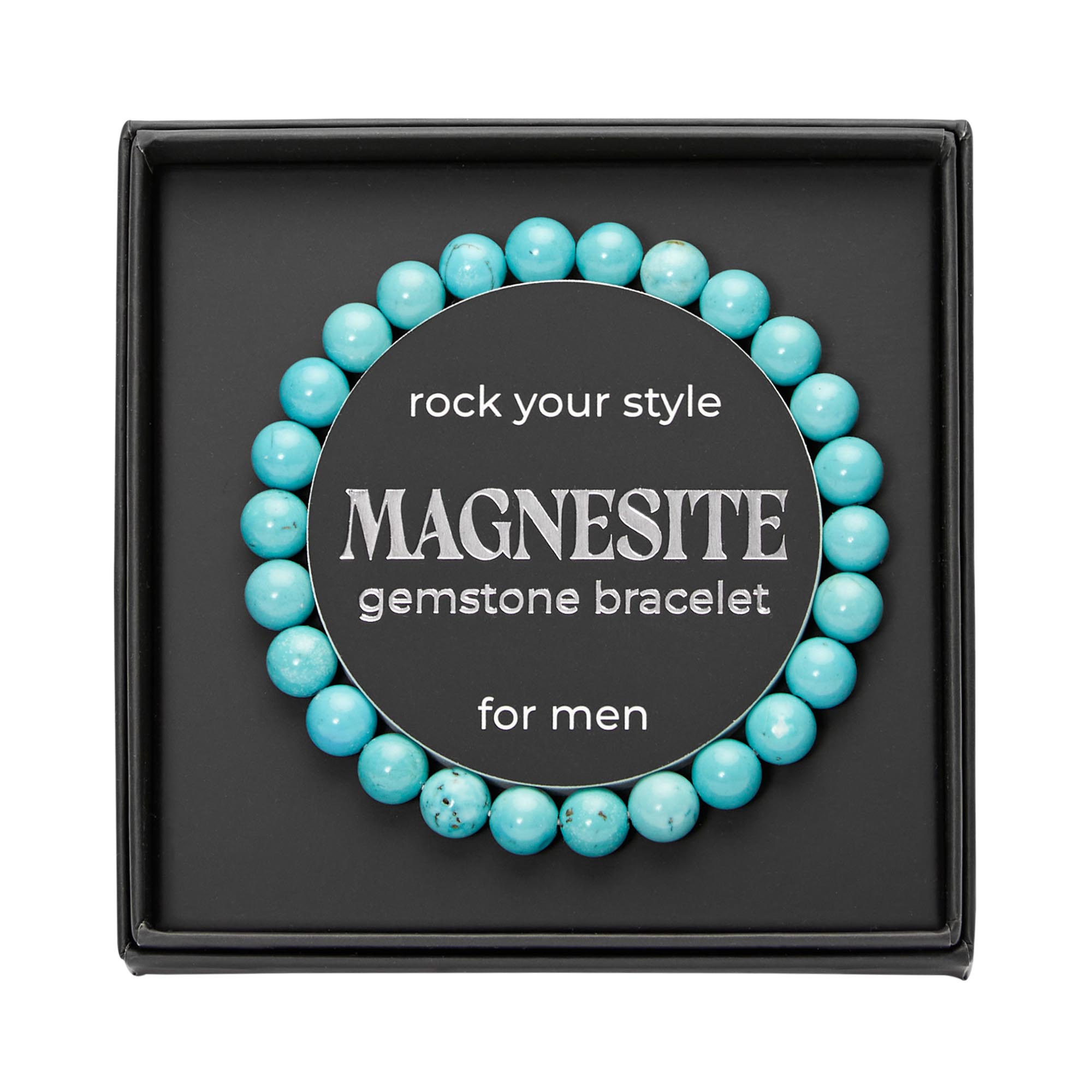 Geschenkbox MEN - Armband, Magnesit