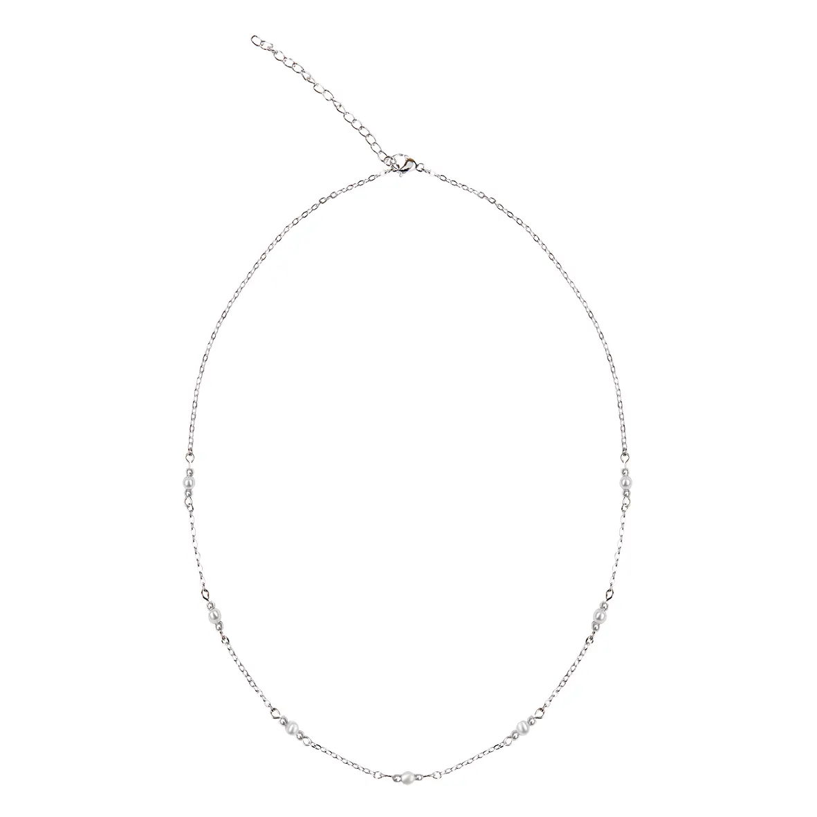 Halskette PARADISE – Perle, versilbert