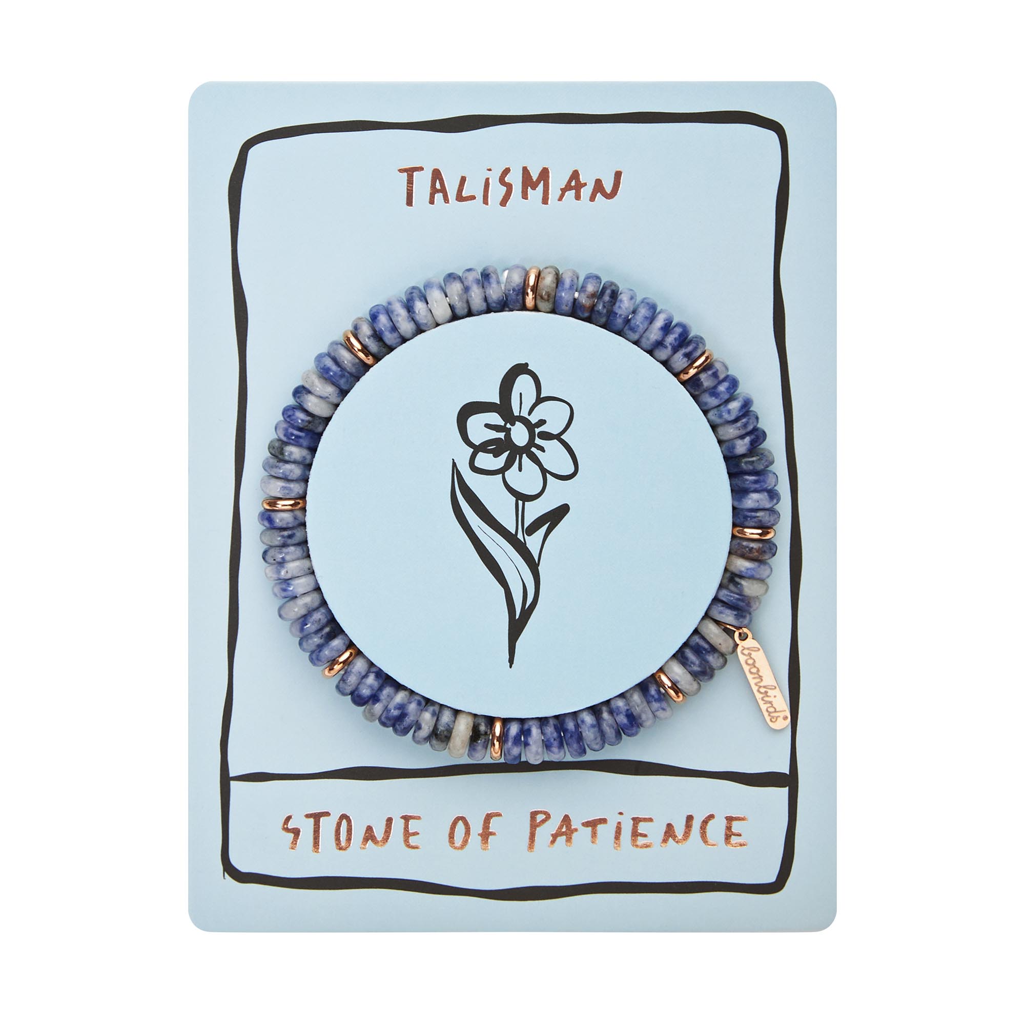 Armband - "Talisman" - Dumortierit-Quarz - rosévergoldet