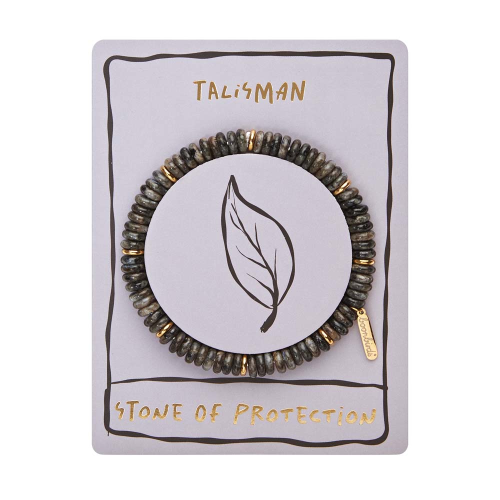 Armband - "Talisman" - Larvikit - vergoldet