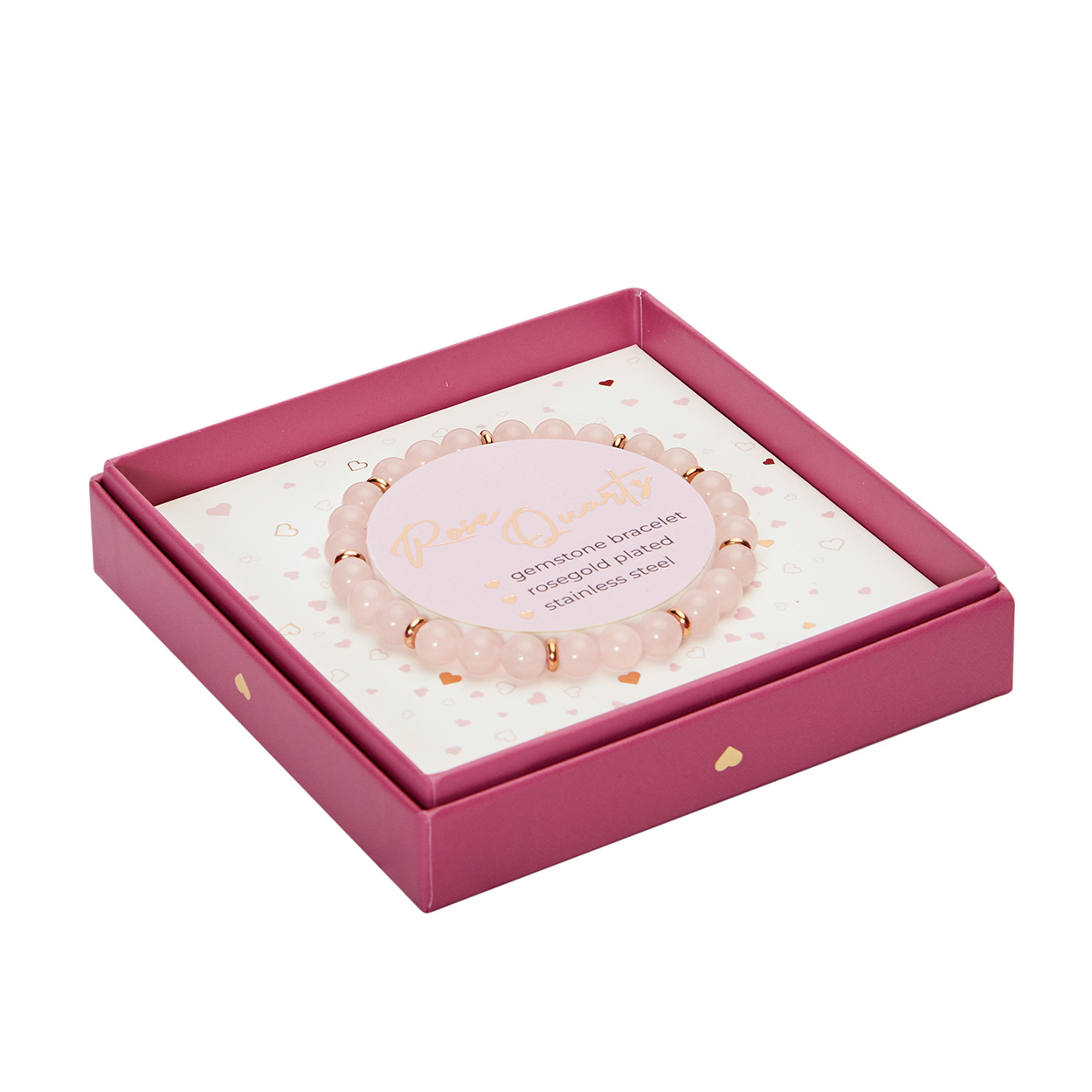 Geschenkbox Frauen - Armband, Rosenquarz