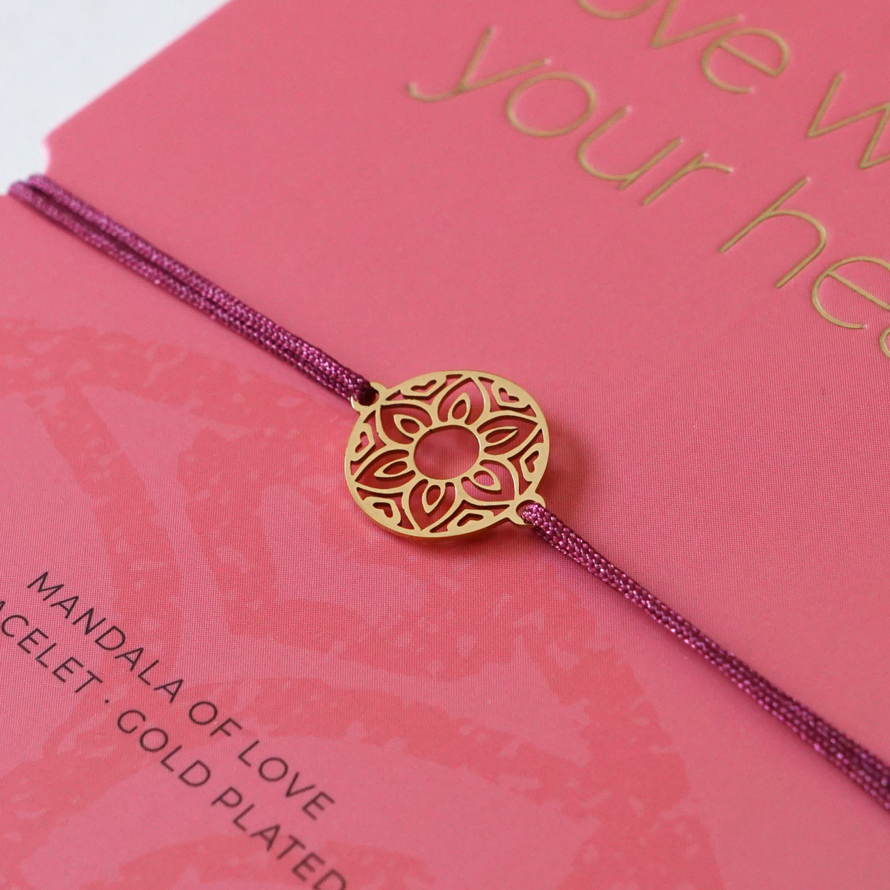 Armband MY MANDALA of Love – vergoldet