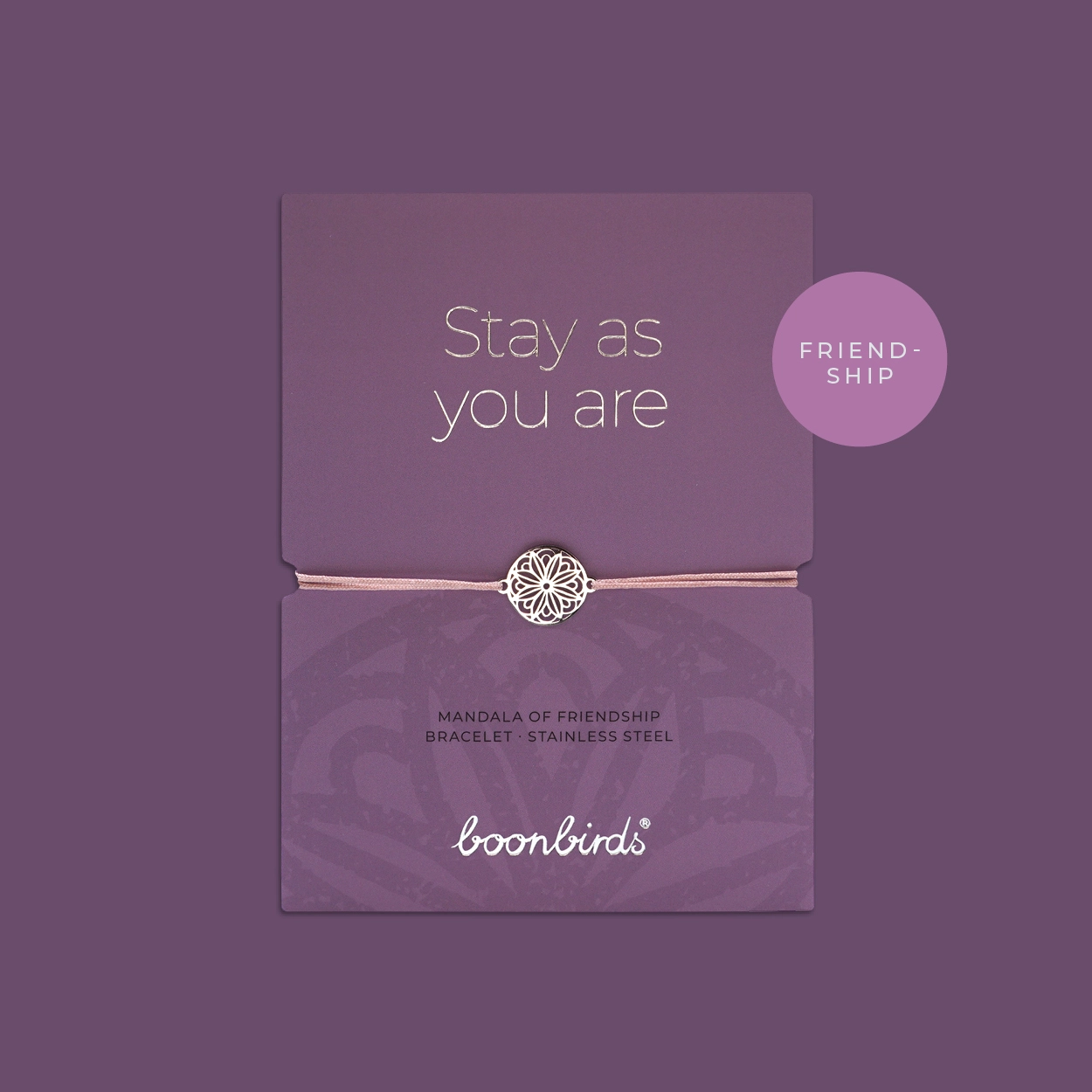 Armband MY MANDALA of Friendship – Edelstahl