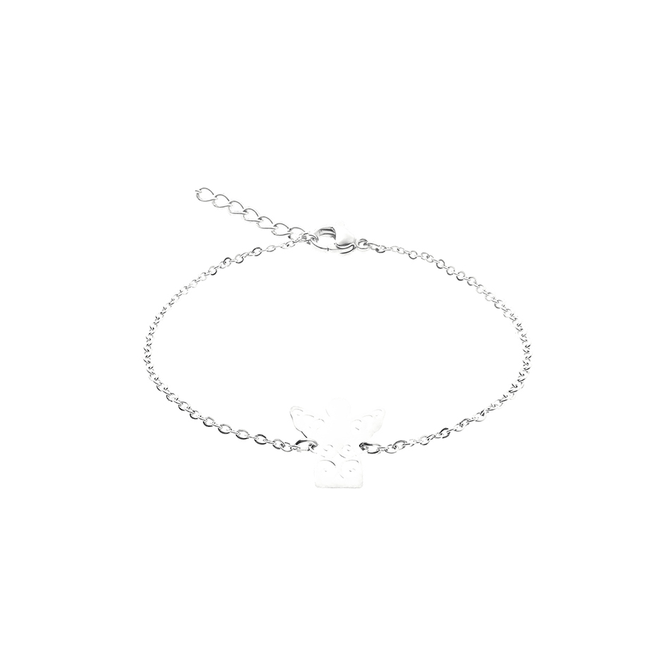 Versilbertes Armband mit Anhänger Schutzengel von der Marke boonbirds