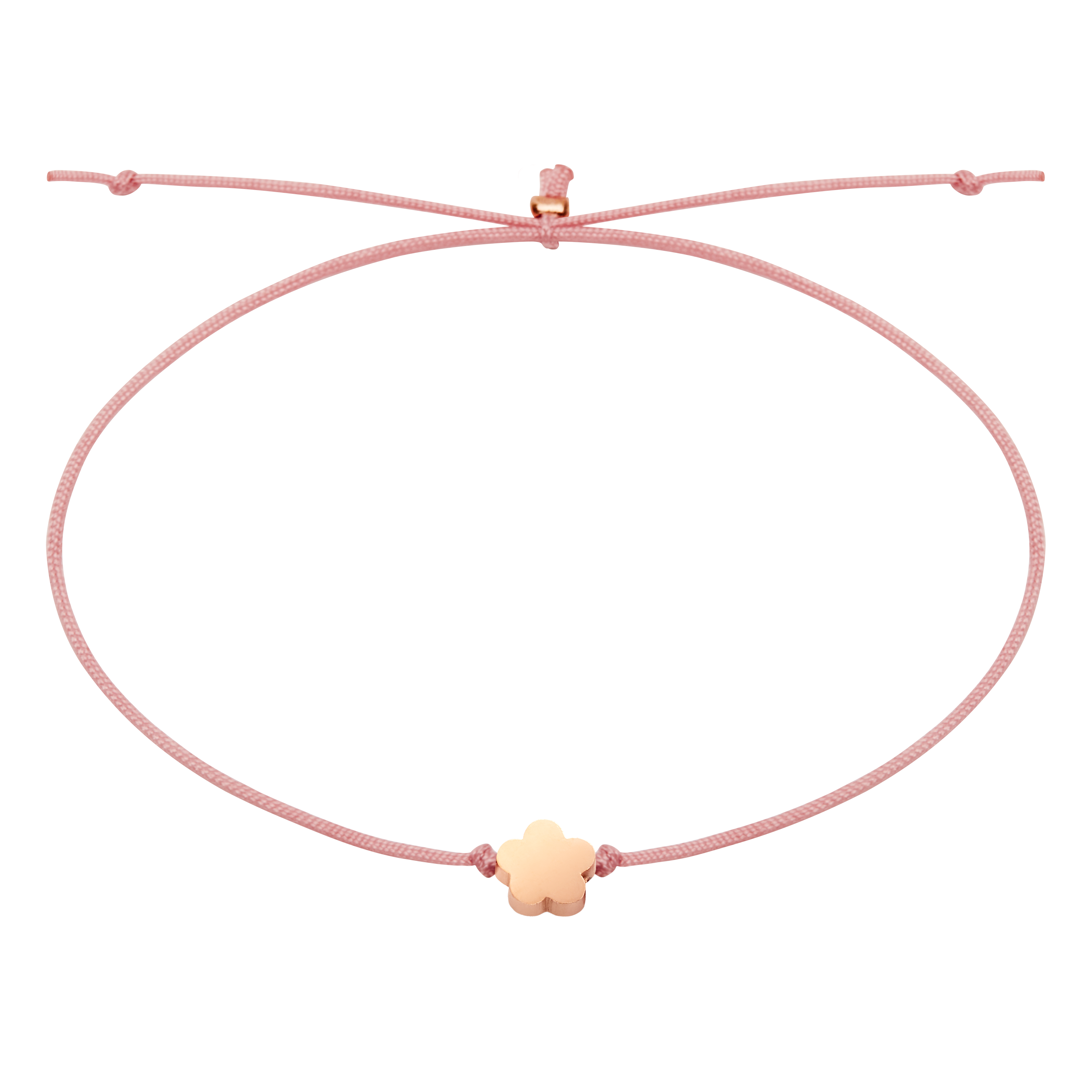 Armband PETITE – Blume, rosévergoldet
